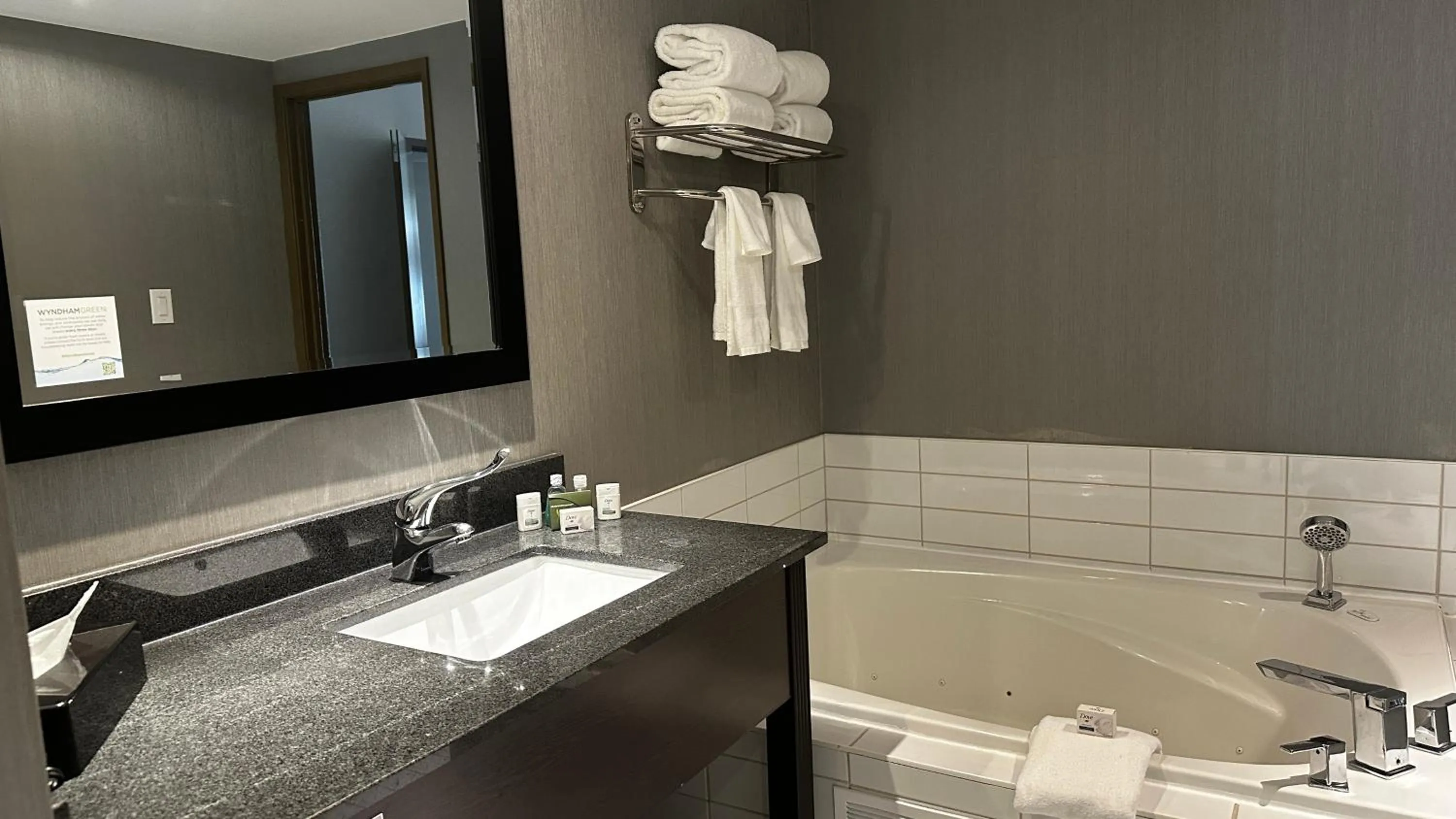 Bathroom in Ramada Plaza by Wyndham Niagara Falls