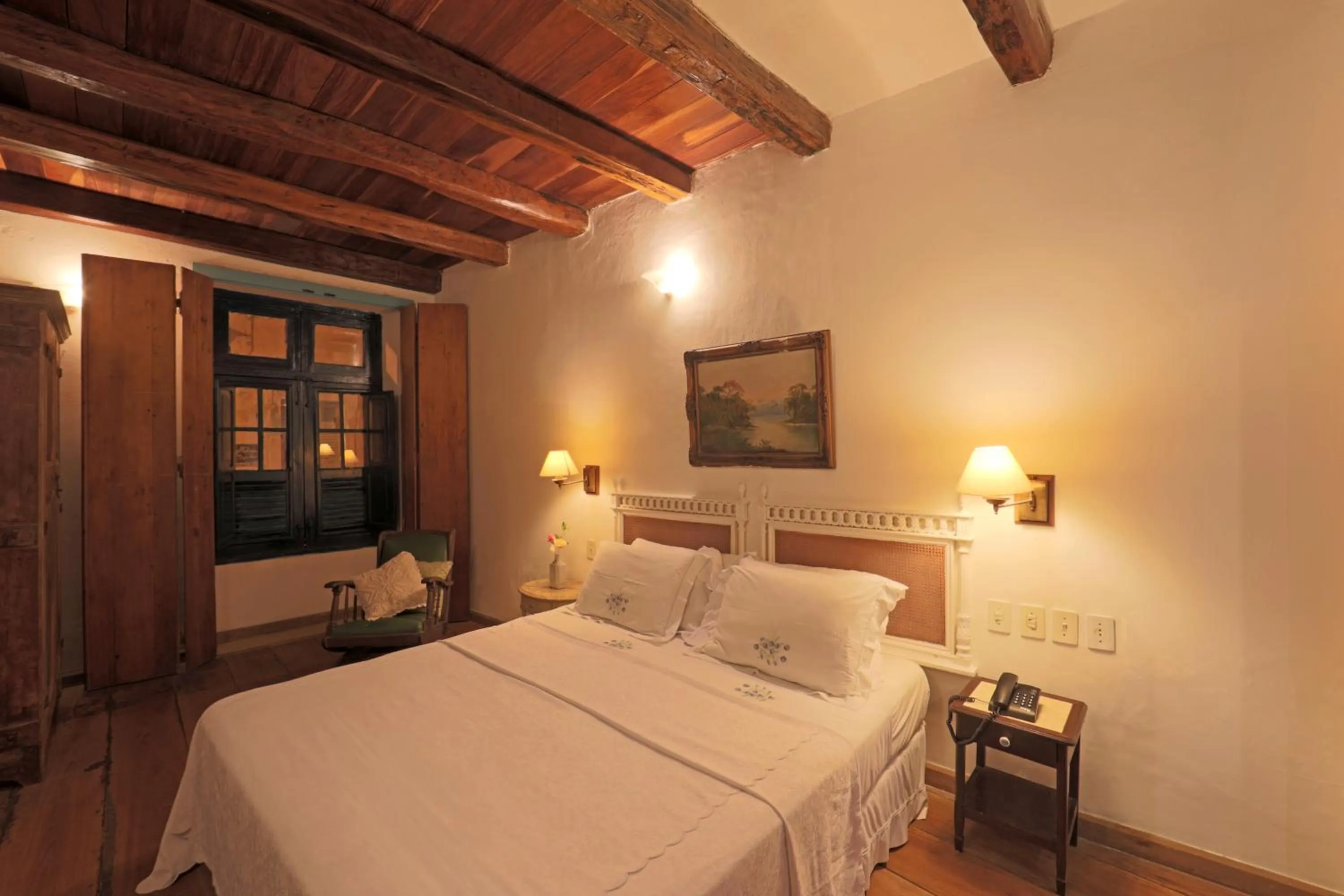 Bed in Pousada do Amparo