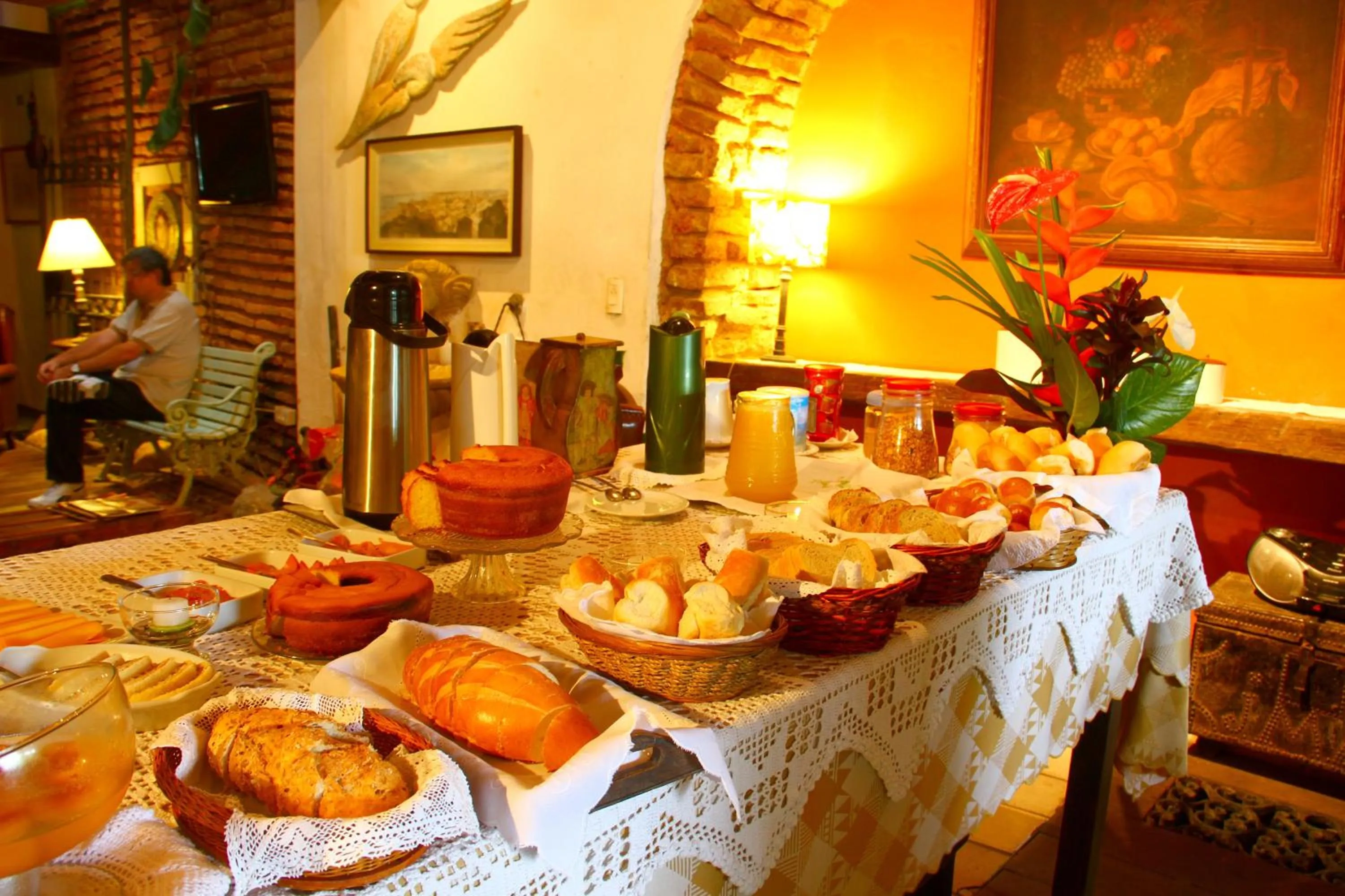 Food and drinks in Pousada do Amparo