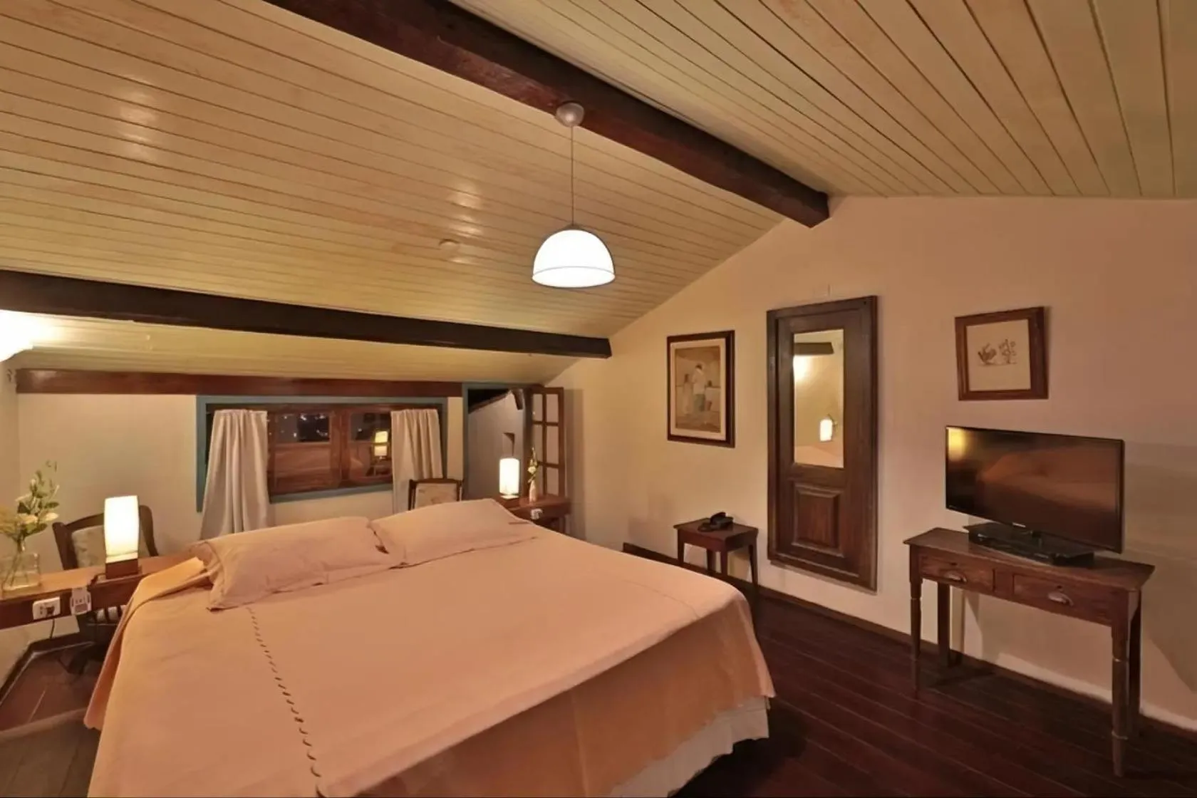 Bed in Pousada do Amparo