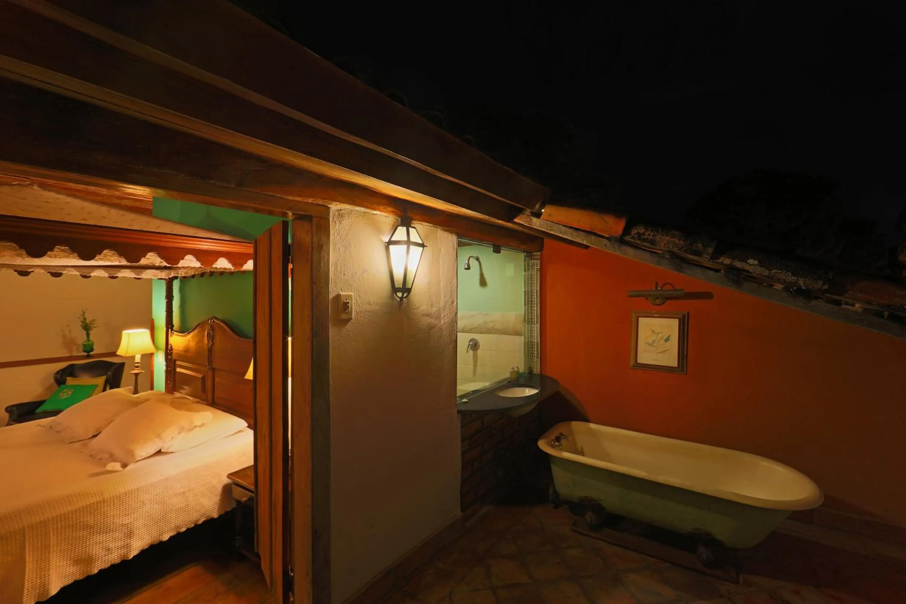 Bed in Pousada do Amparo