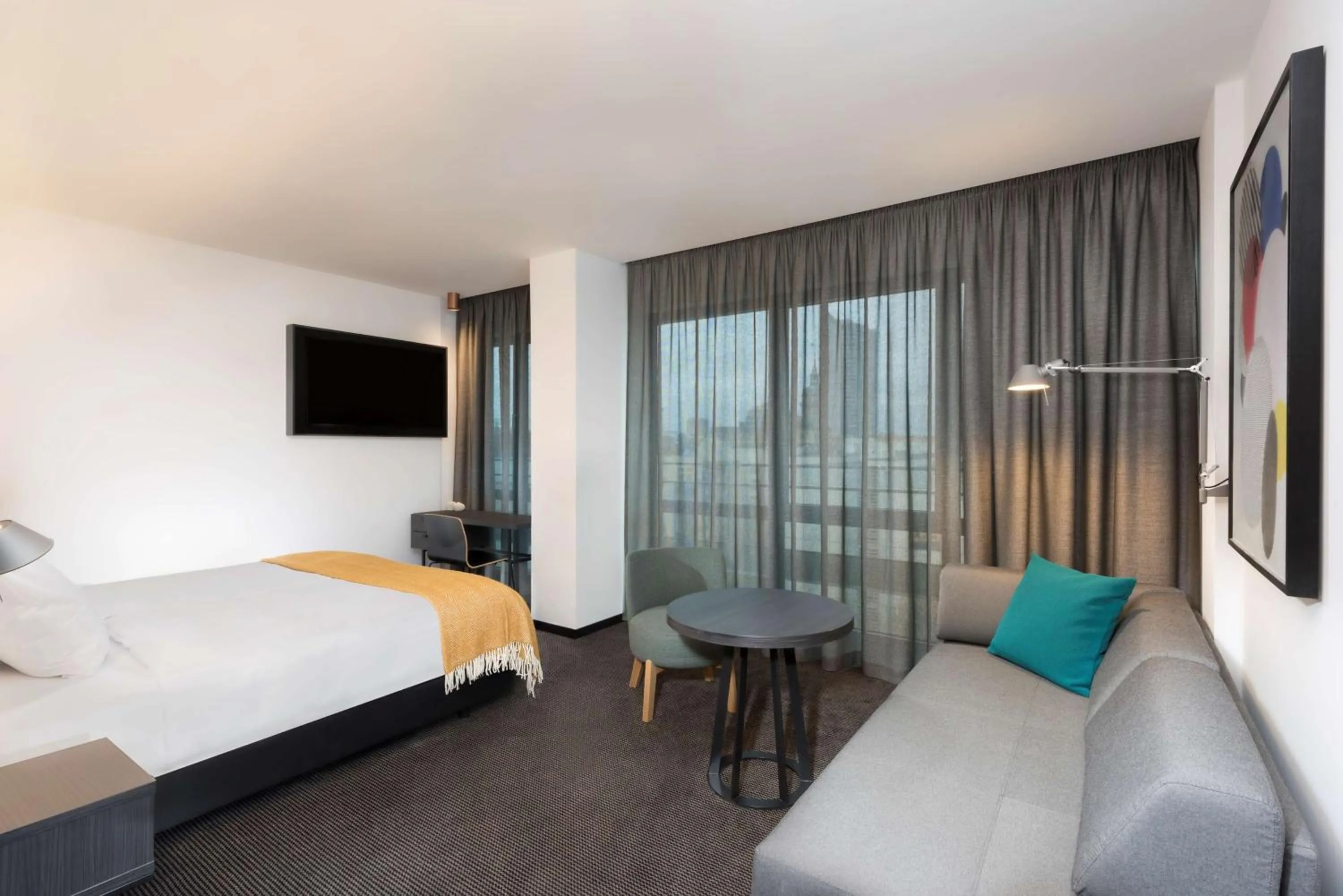 Bedroom, Bed in Adina Apartment Hotel Leipzig