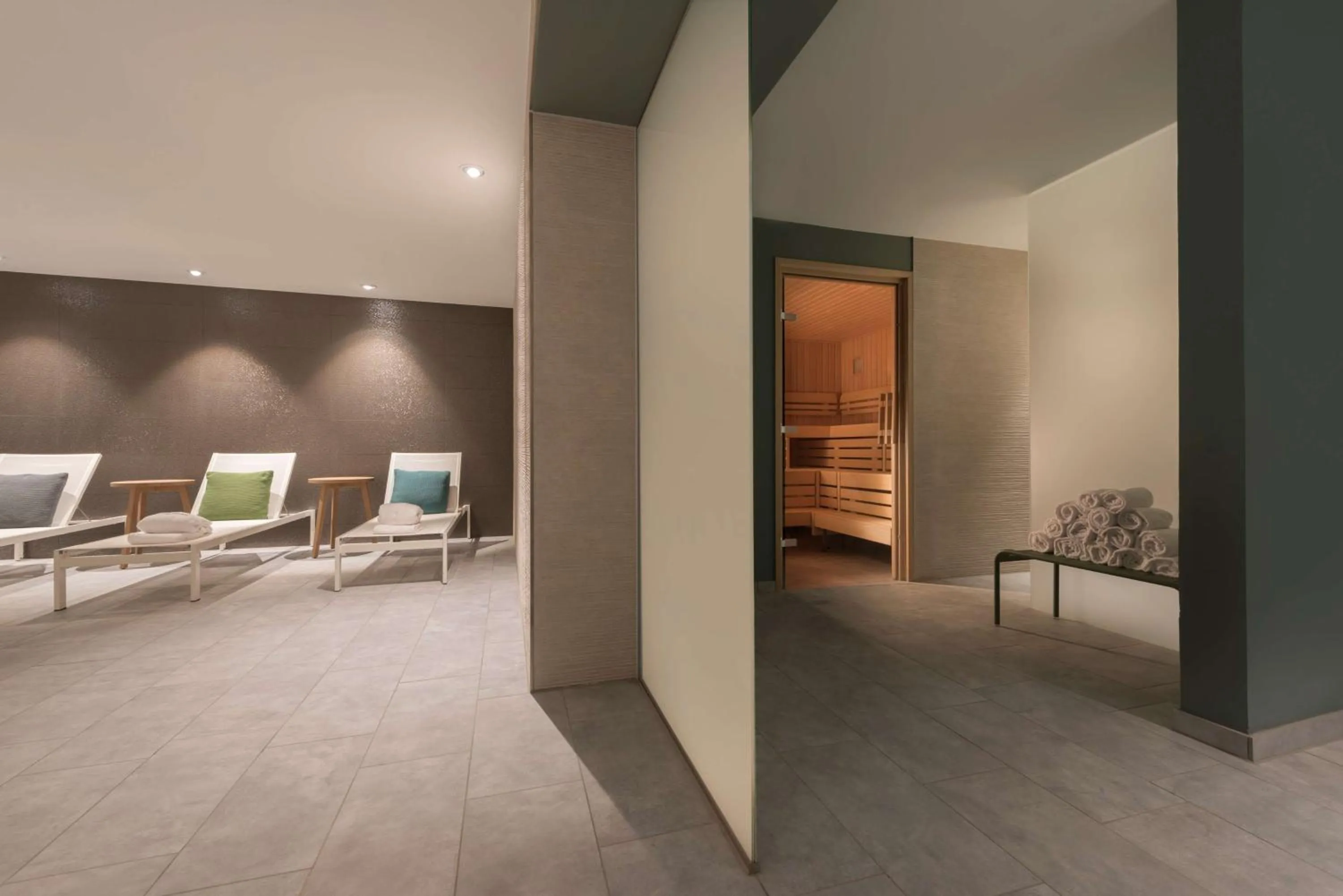 Pool view in Adina Apartment Hotel Leipzig