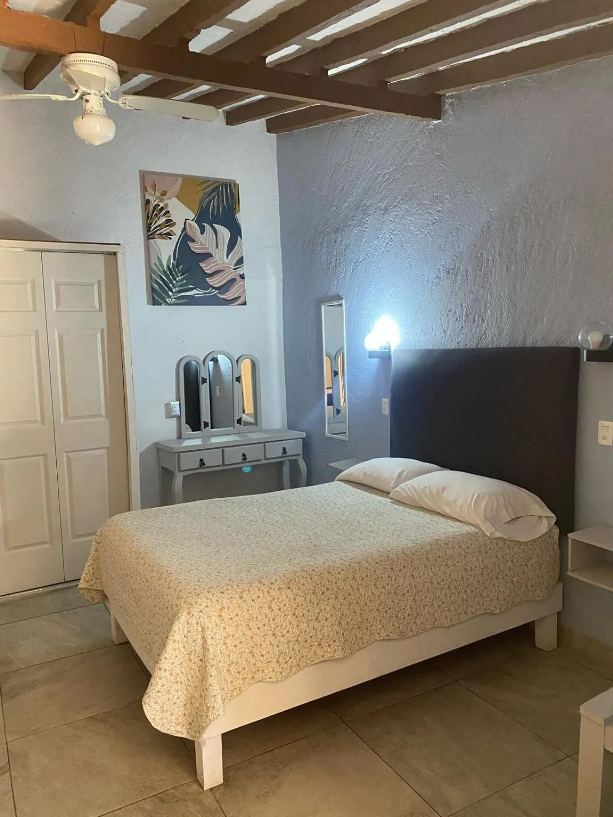 Bed in Posada Casa Topiltzin