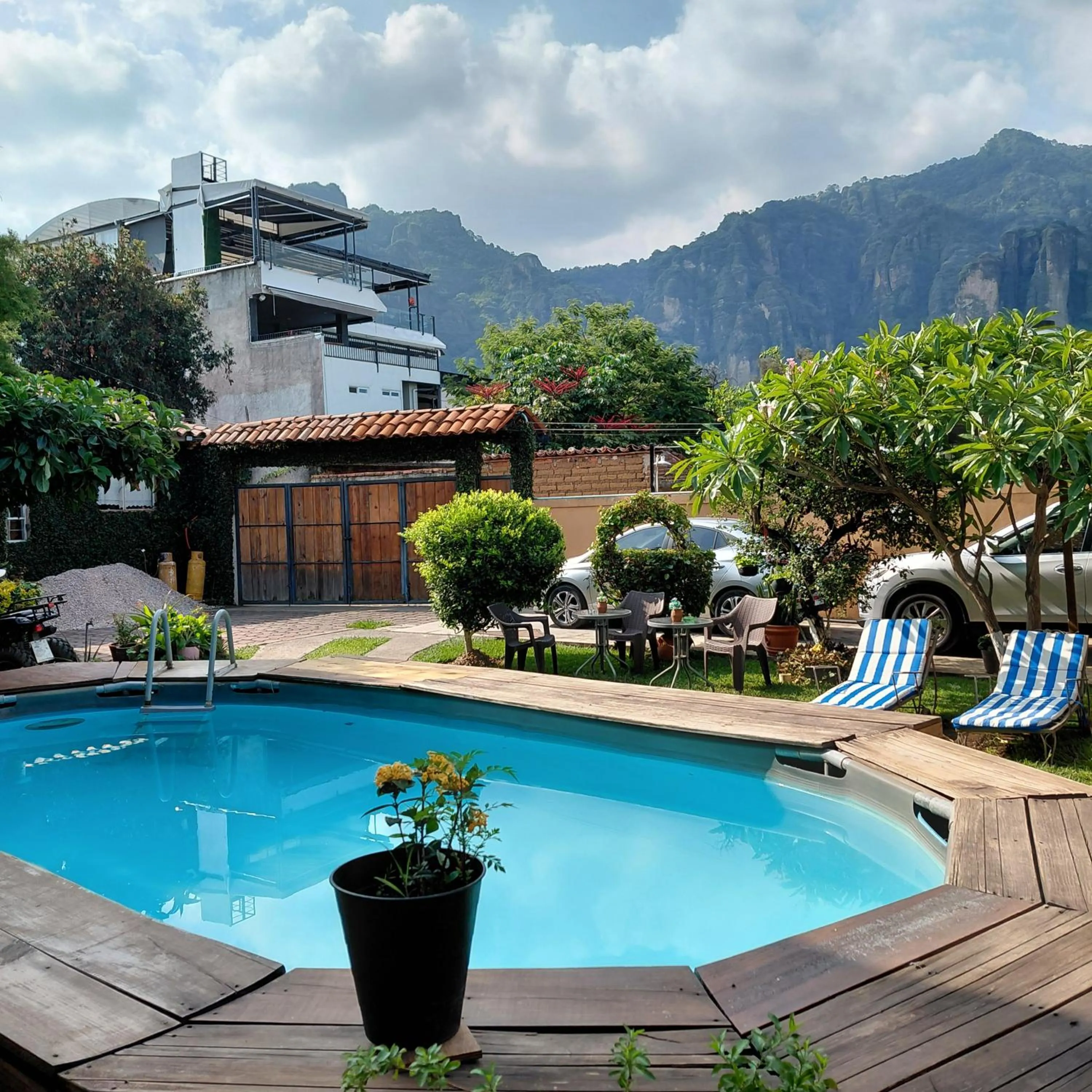 Swimming pool in Posada Casa Topiltzin