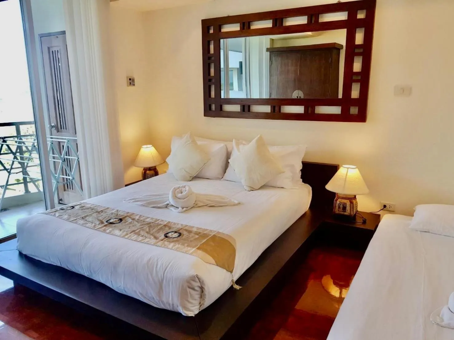 Bed in SeaRidge Hua Hin Resort & Poolvilla
