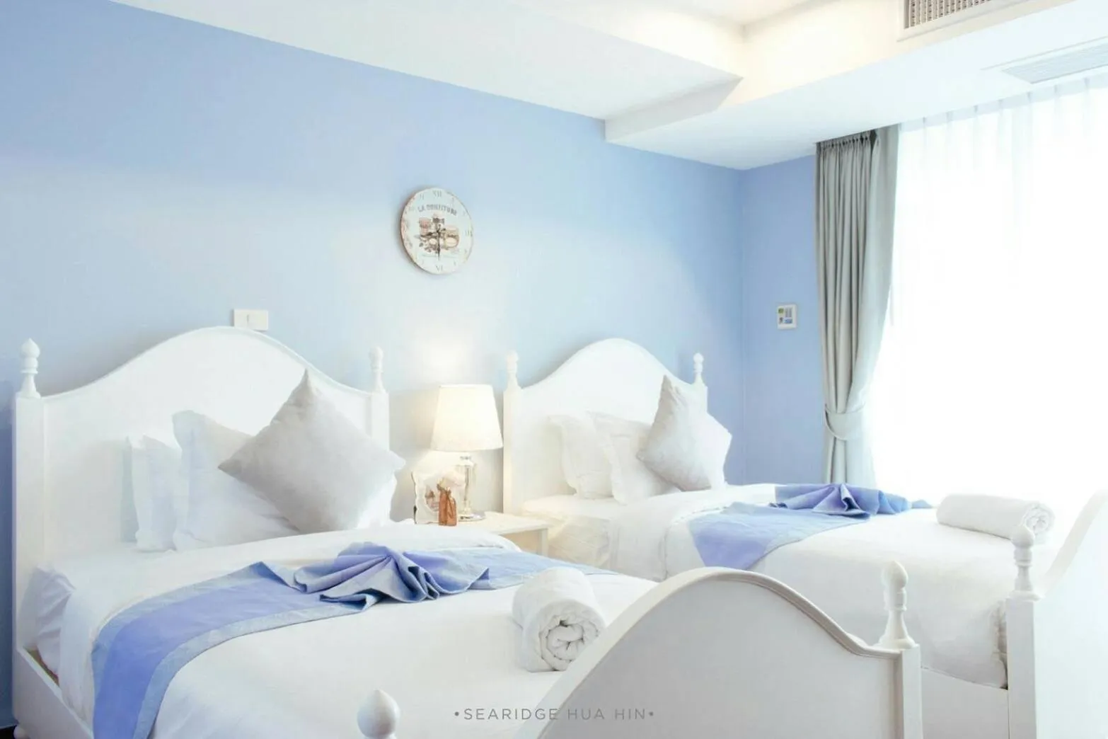 Bed in SeaRidge Hua Hin Resort & Poolvilla