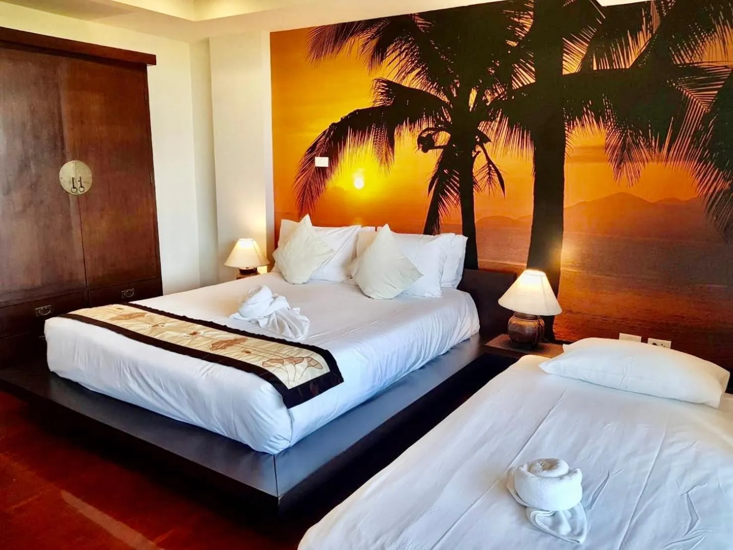 Bed in SeaRidge Hua Hin Resort & Poolvilla