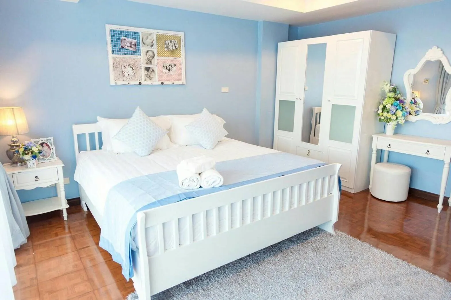 Bed in SeaRidge Hua Hin Resort & Poolvilla