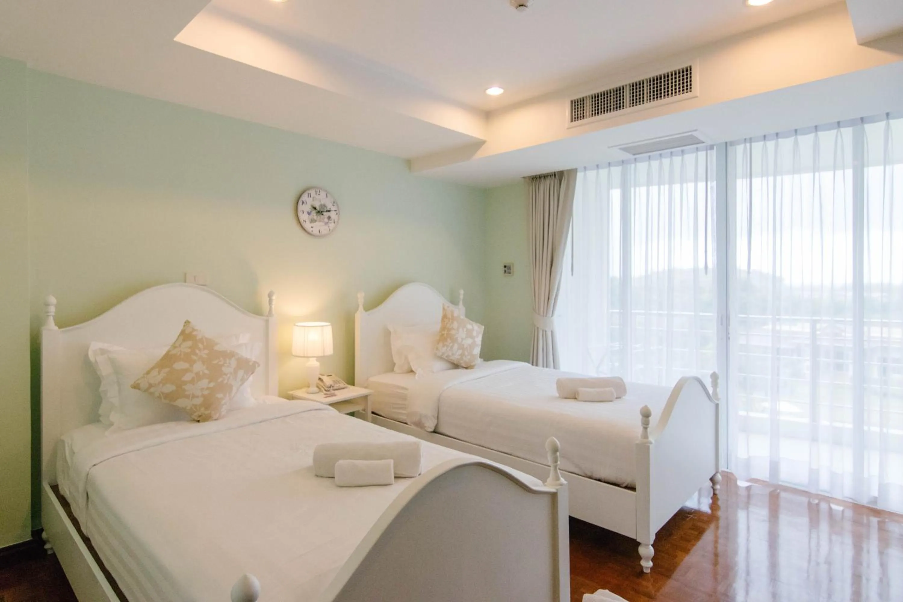 Bed in SeaRidge Hua Hin Resort & Poolvilla