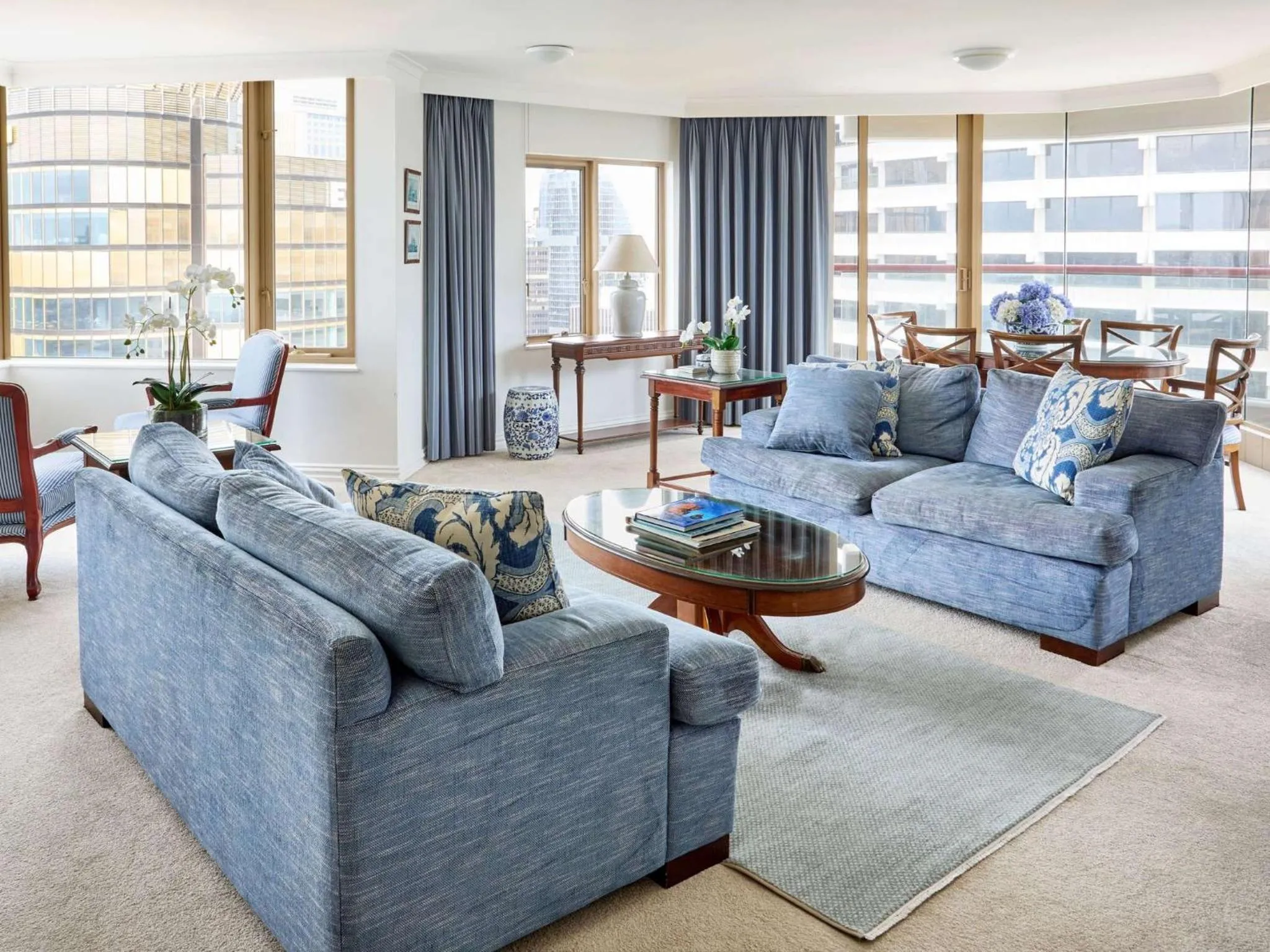 Living room in The Sebel Quay West Suites Sydney