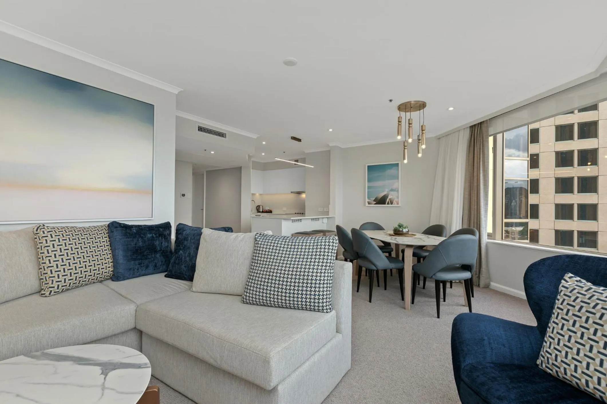 Living room in The Sebel Quay West Suites Sydney