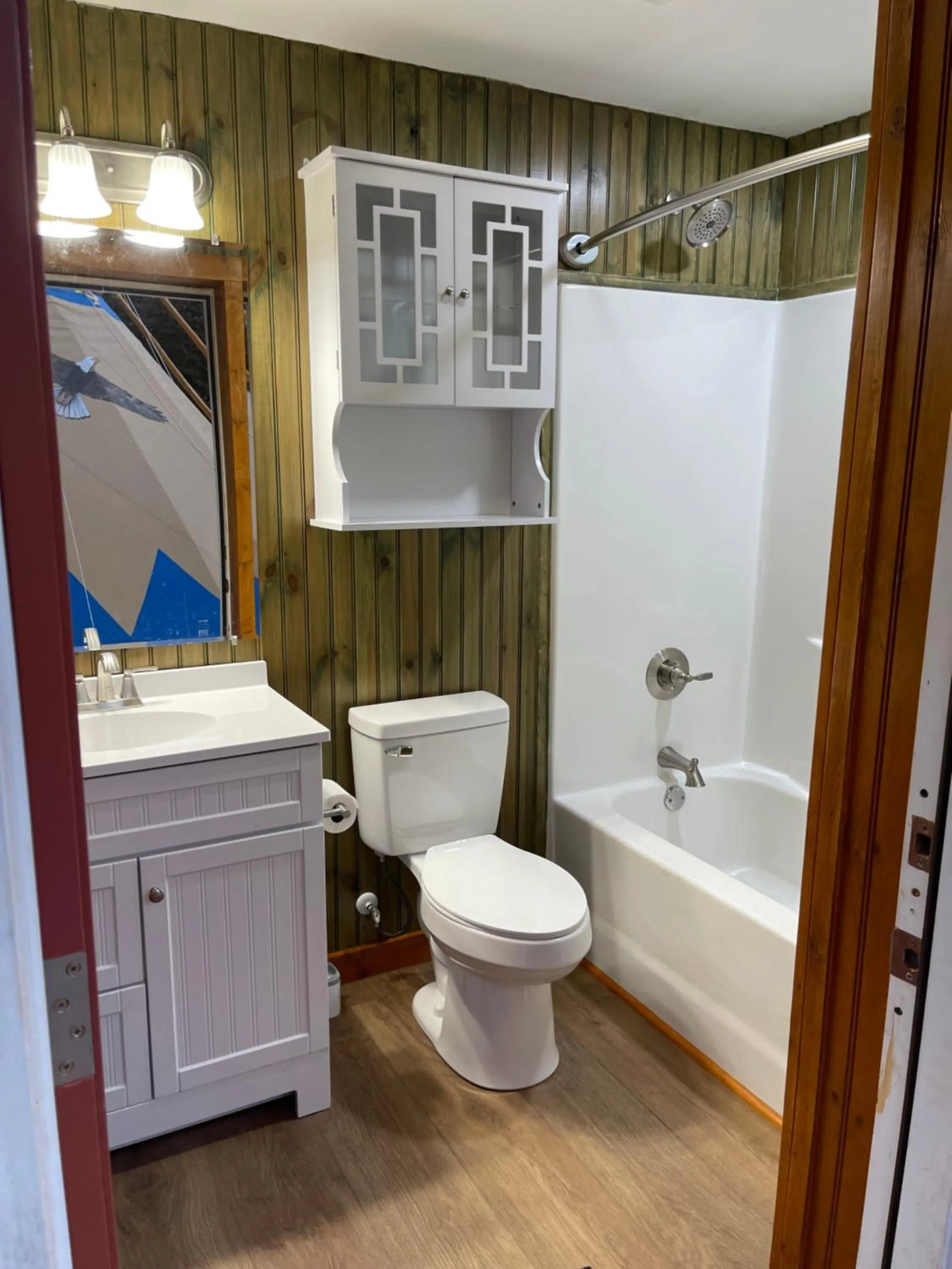 Bathroom in Mountain Aire Cottages, Inn, & Glamping