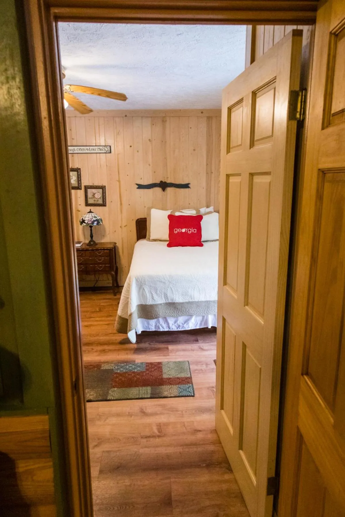 View (from property/room), Bed in Mountain Aire Cottages, Inn, & Glamping
