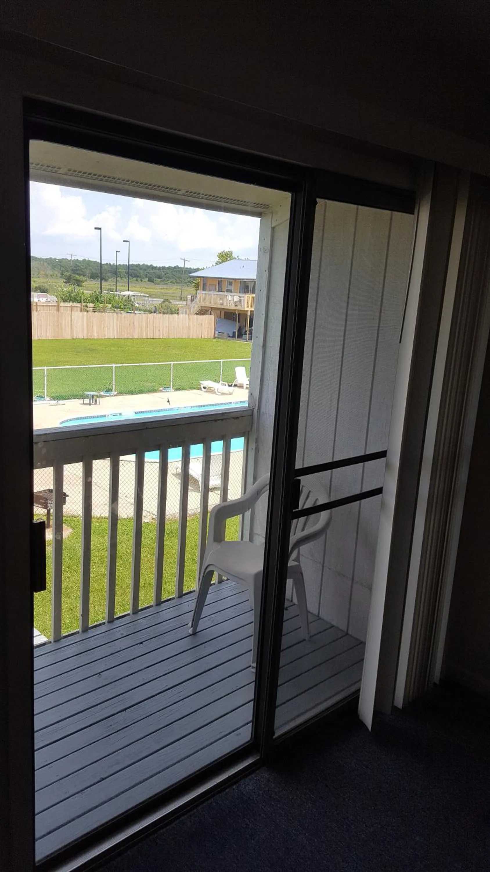 Pool view in Rodeway Inn at Somers Cove Marina