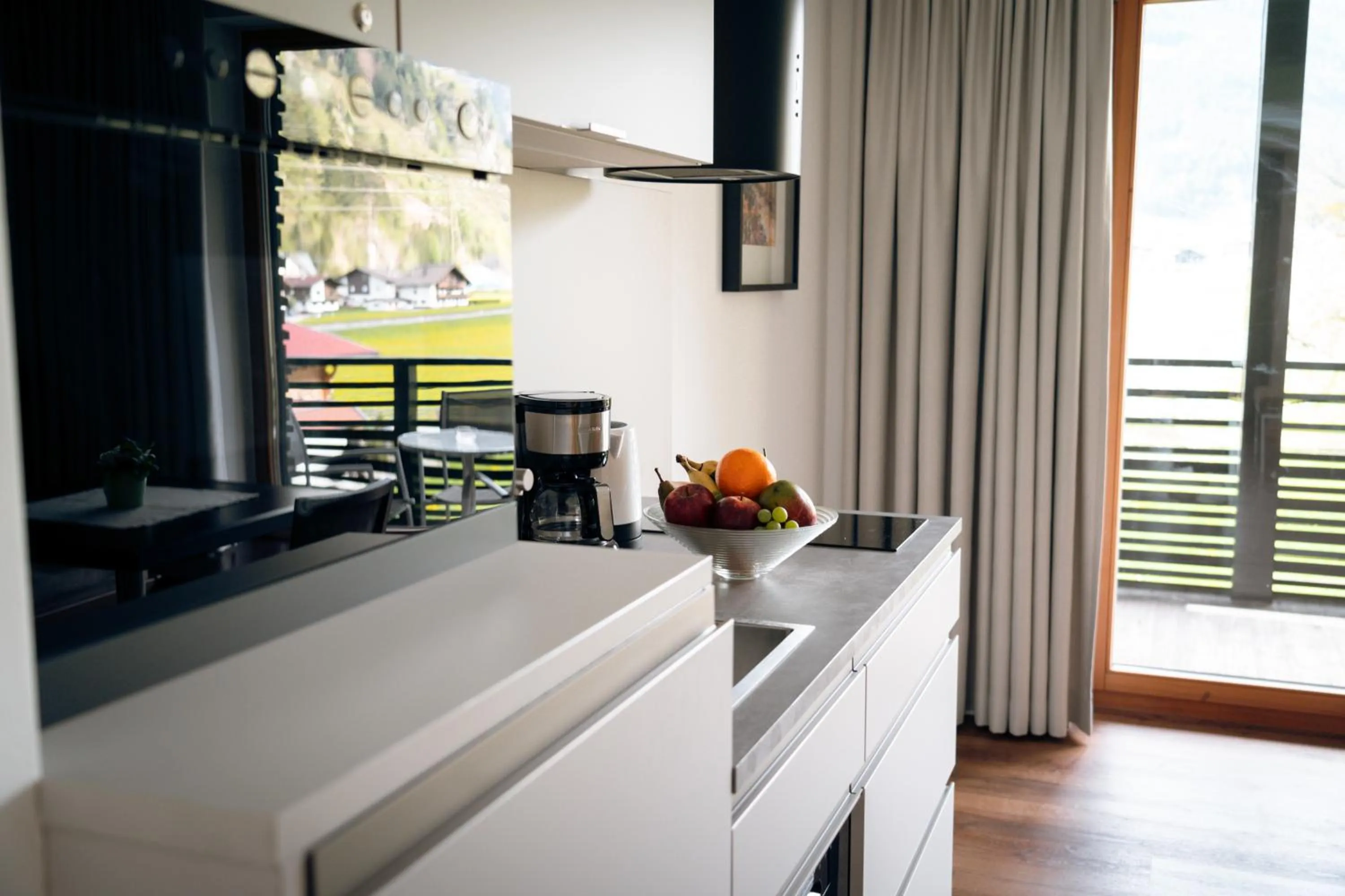 Kitchen or kitchenette in Apart-Garni Innerwiesn