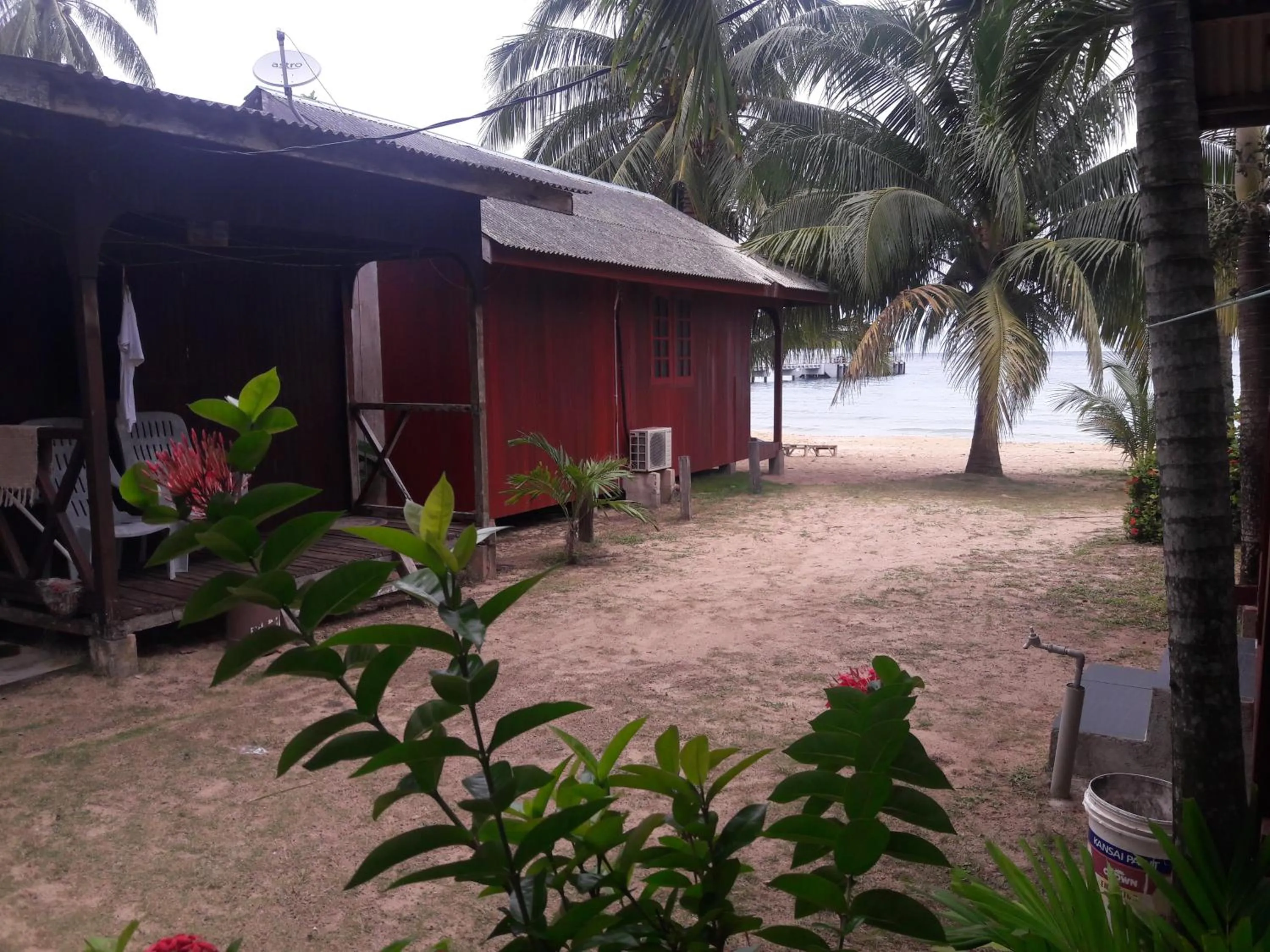Garden view in Permai Chalet Tioman