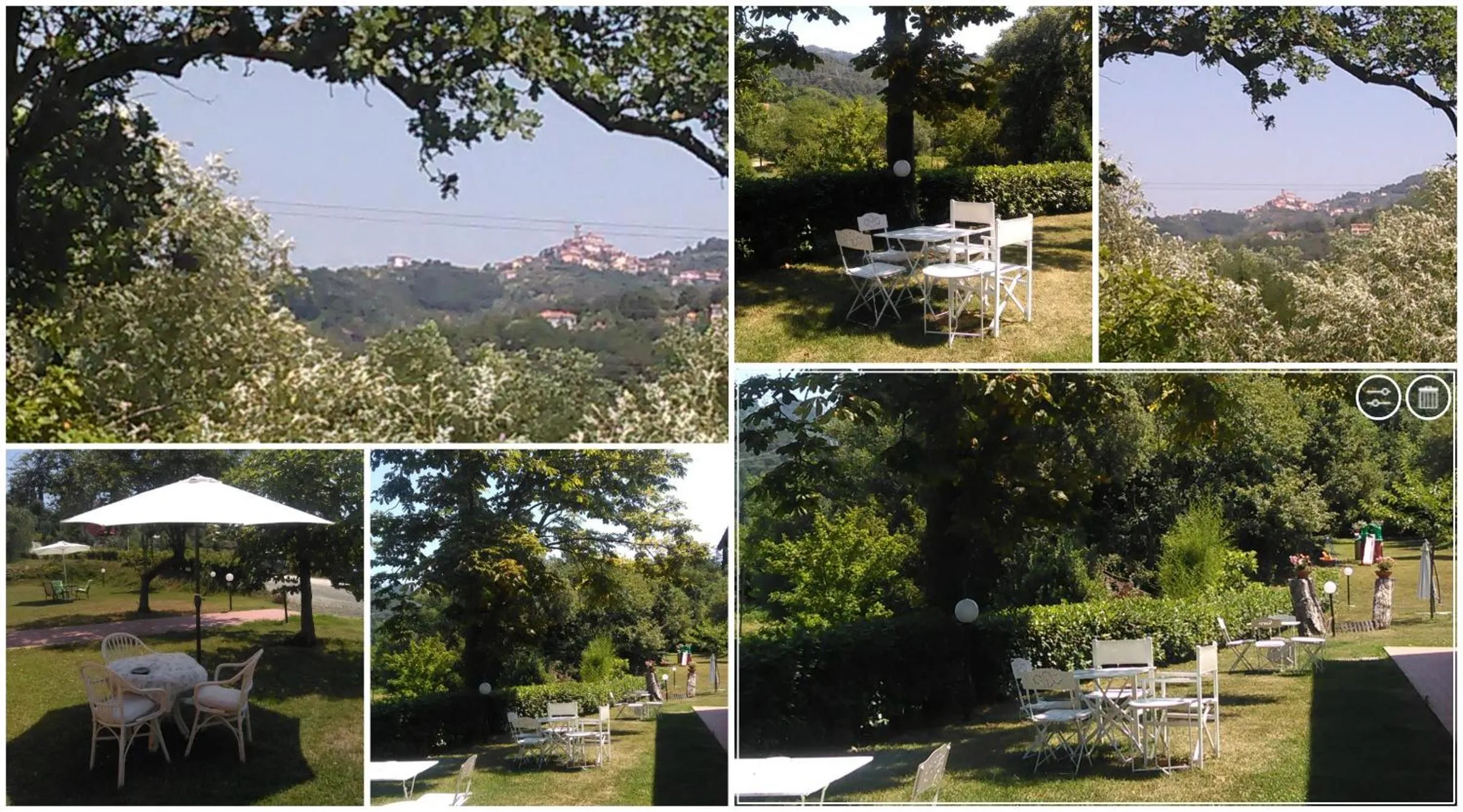 Text overlay in Residence Casali Romei