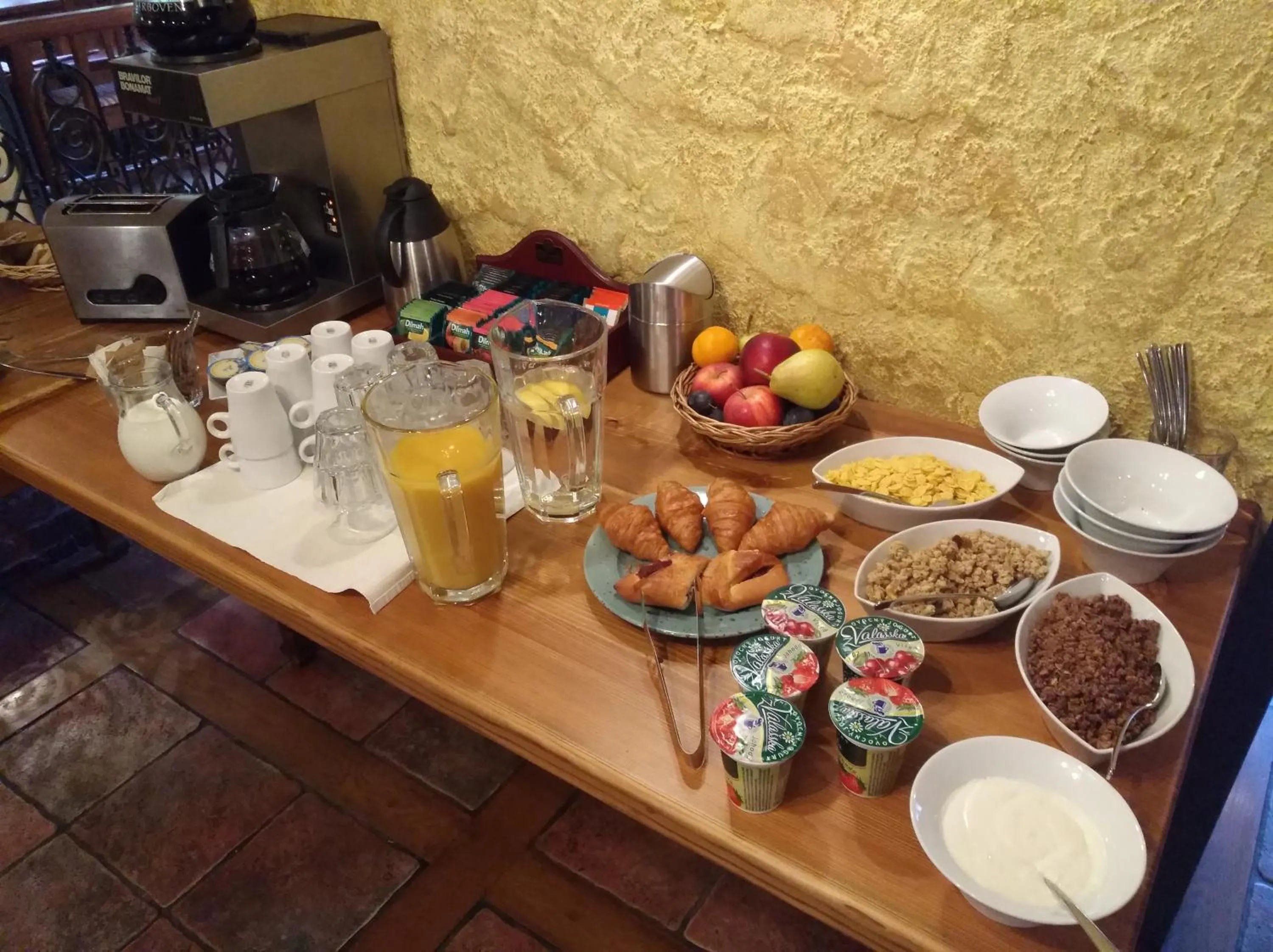 Buffet breakfast in Hotel Erika