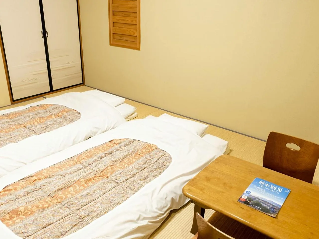 Photo of the whole room, Bed in Kumamoto Ichibamae Business Kurenai Hotel