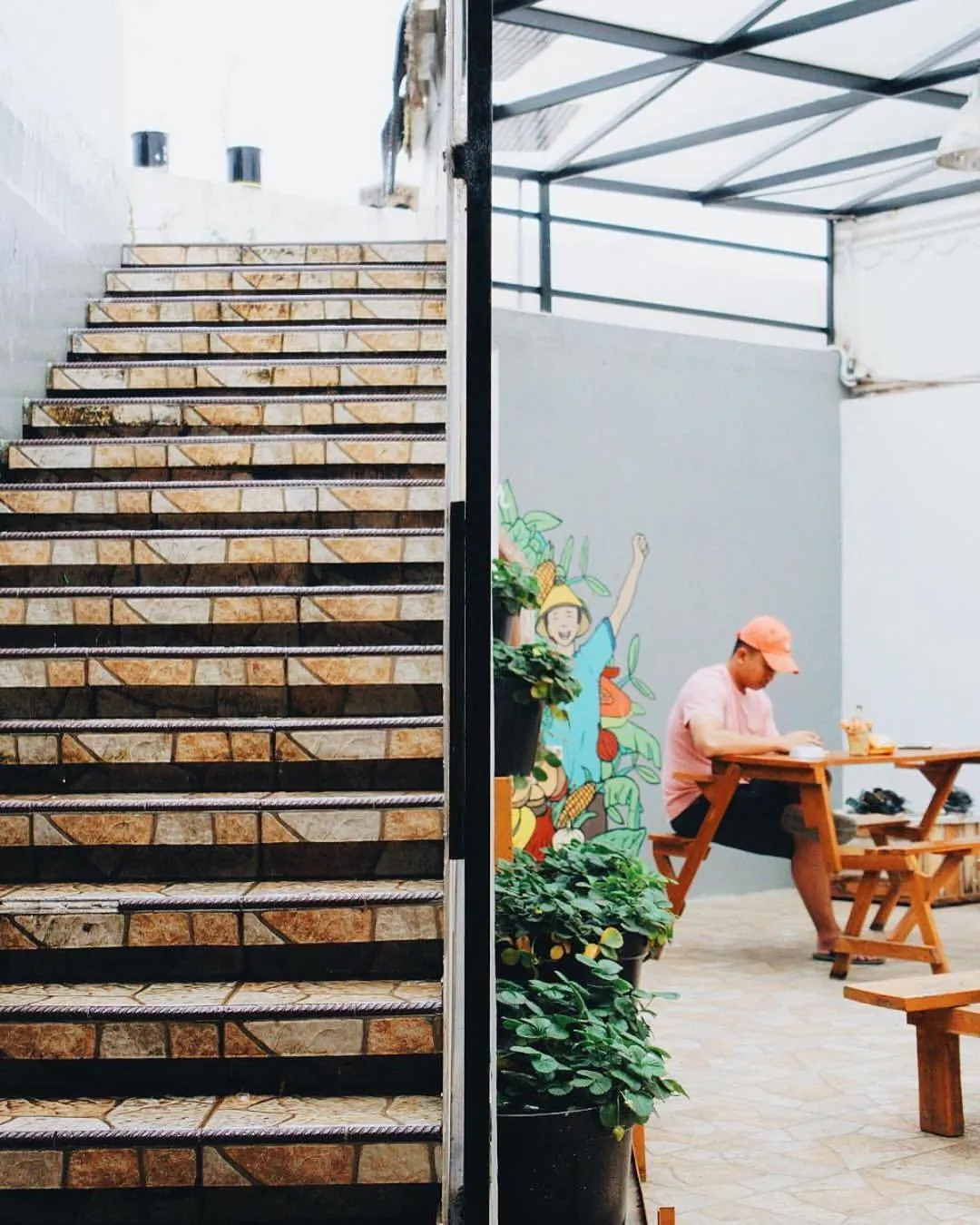 Patio in Tani Jiwo Hostel