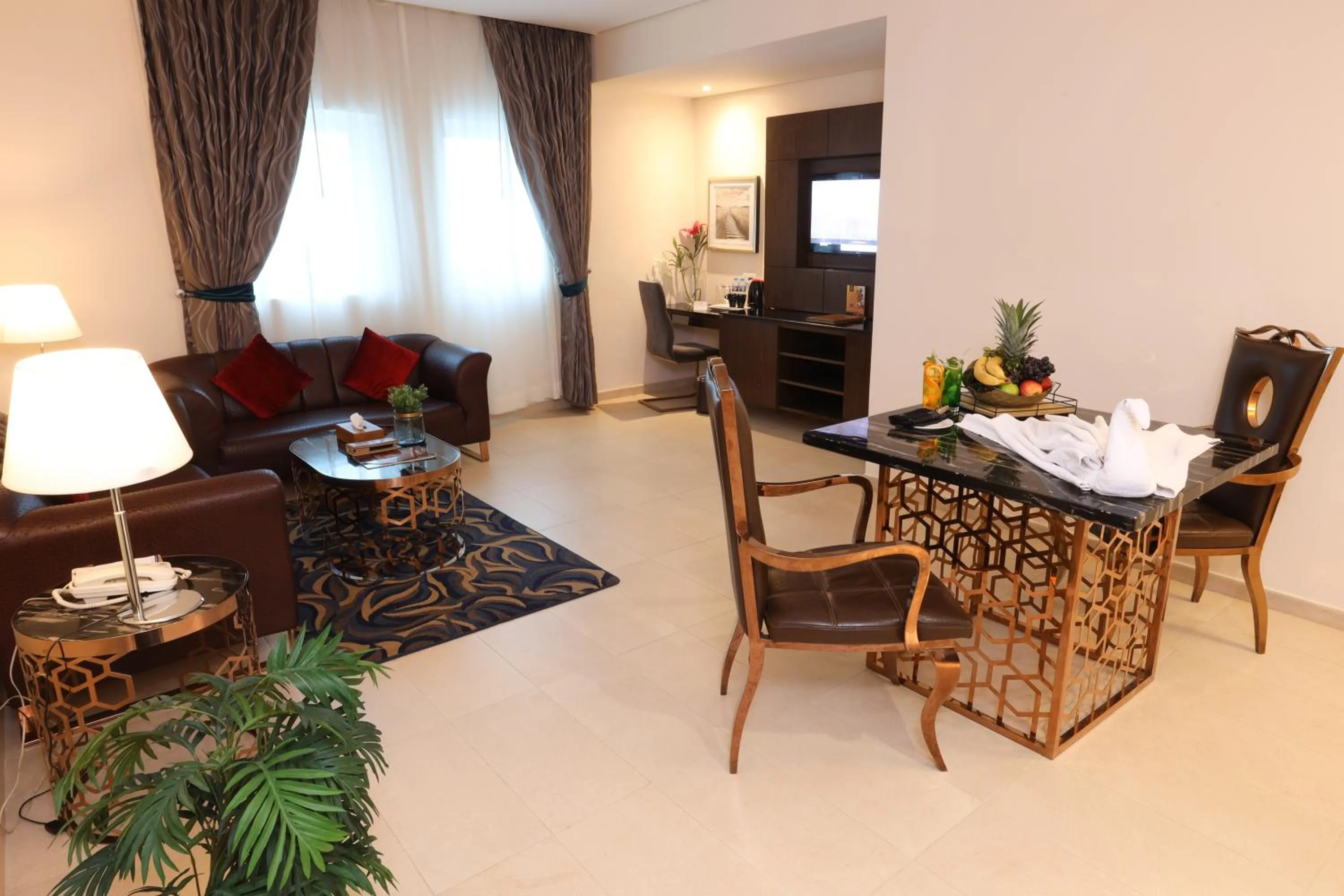 Living room in Omega Hotel Dubai