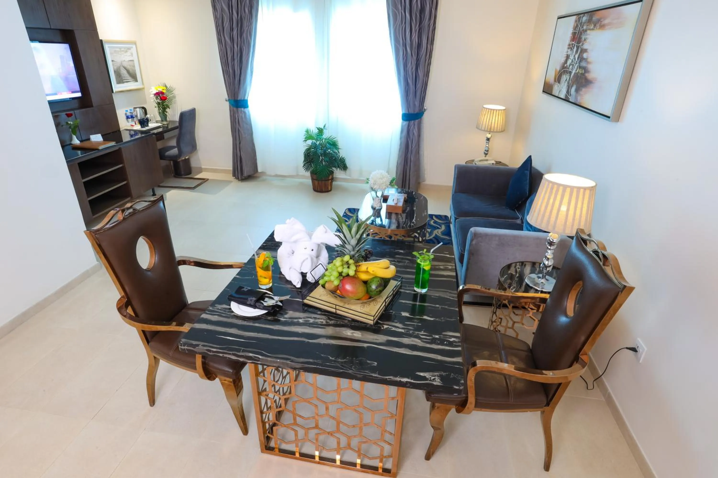 Living room in Omega Hotel Dubai