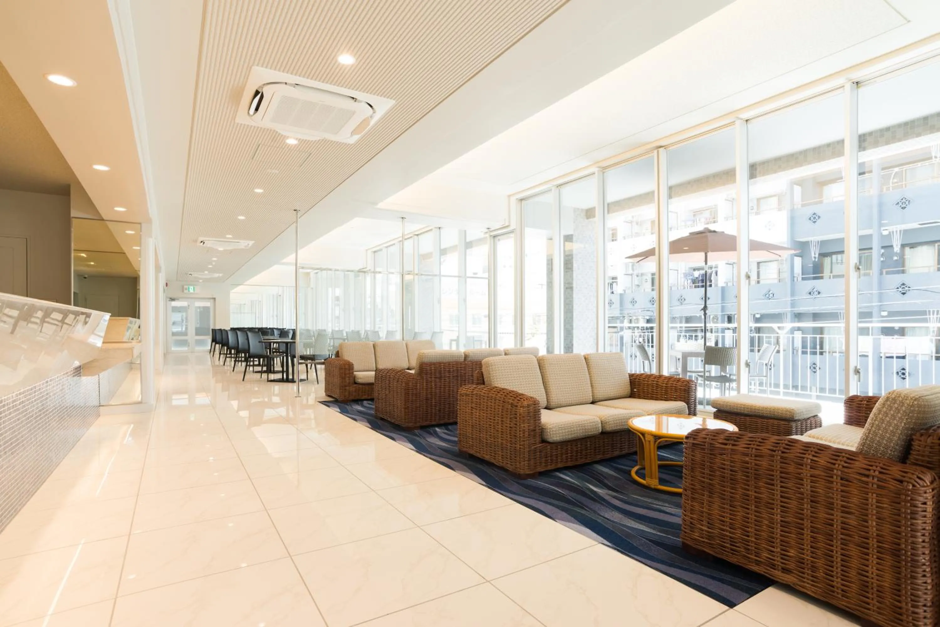 Lobby or reception in RJ Hotel Naha