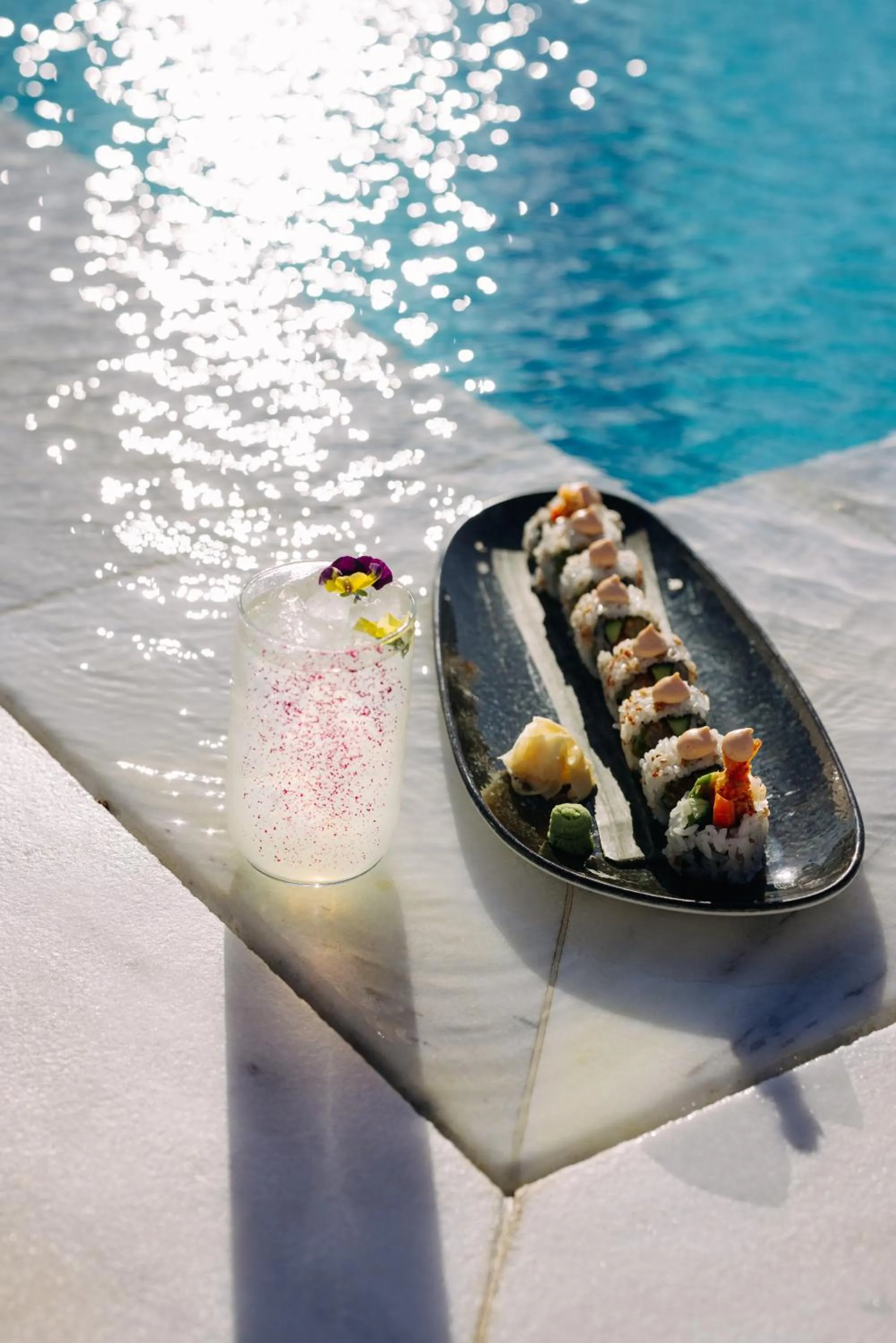 Food close-up in 18 Grapes Hotel