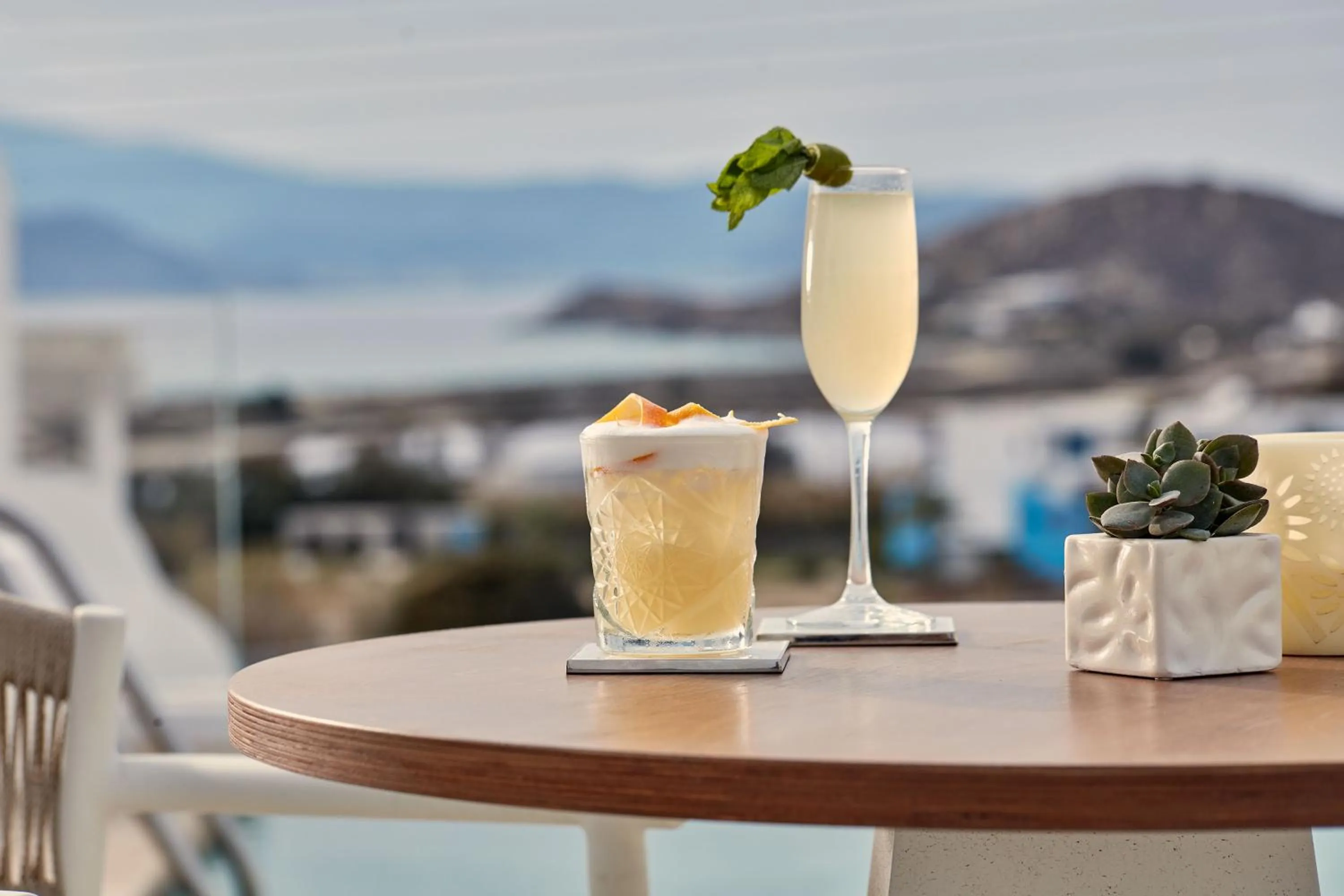 Drinks in 18 Grapes Hotel