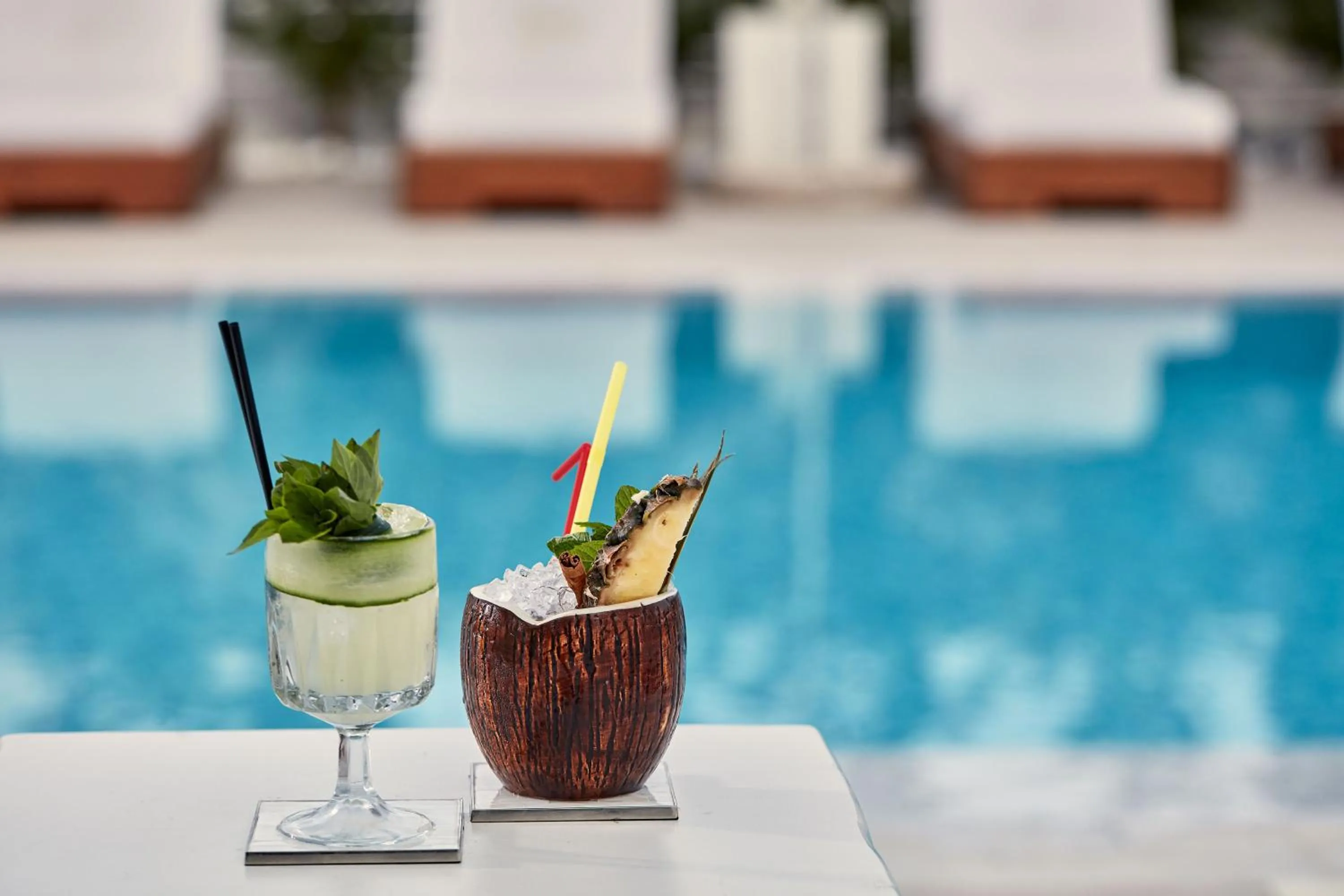 Drinks in 18 Grapes Hotel