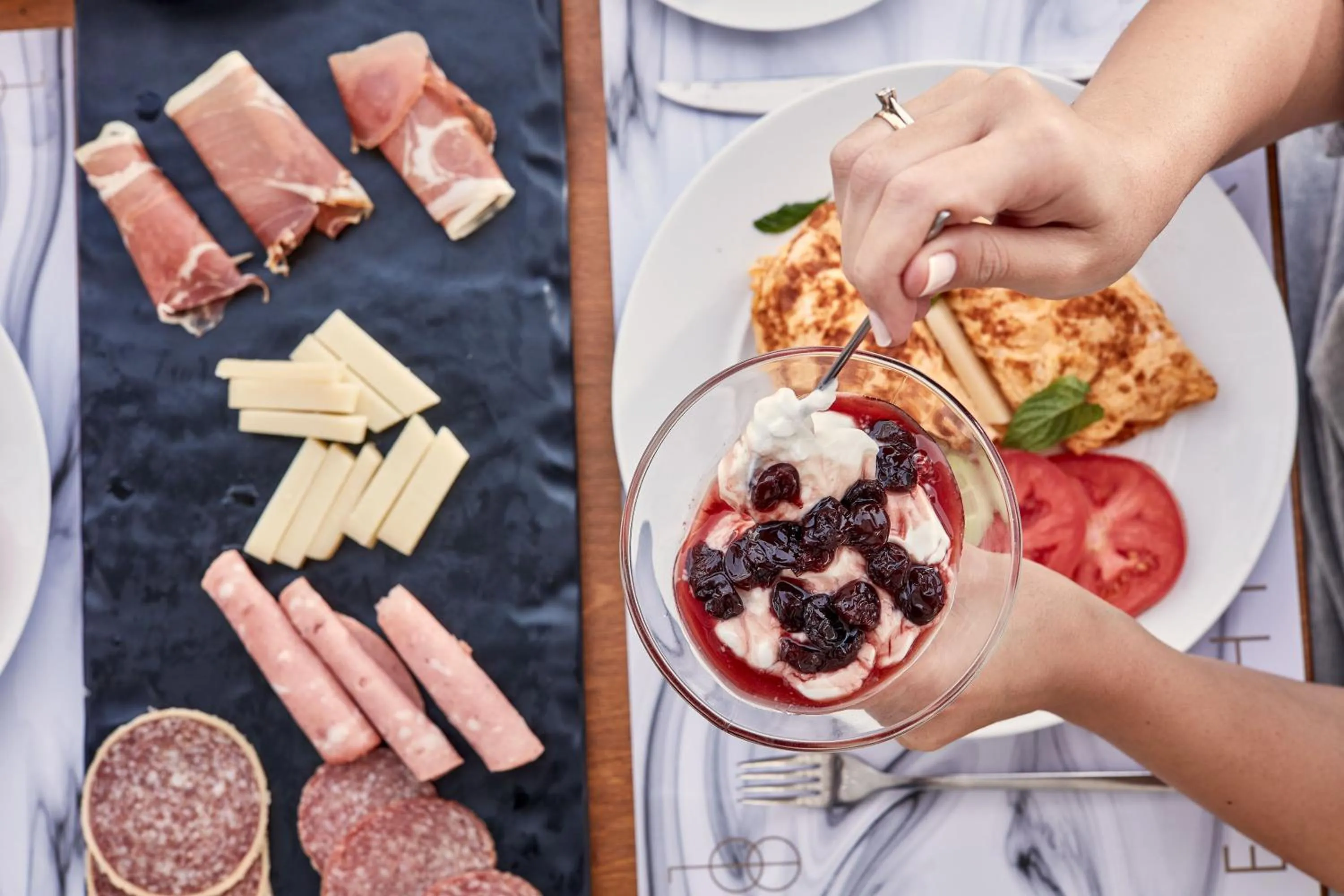 Breakfast in 18 Grapes Hotel