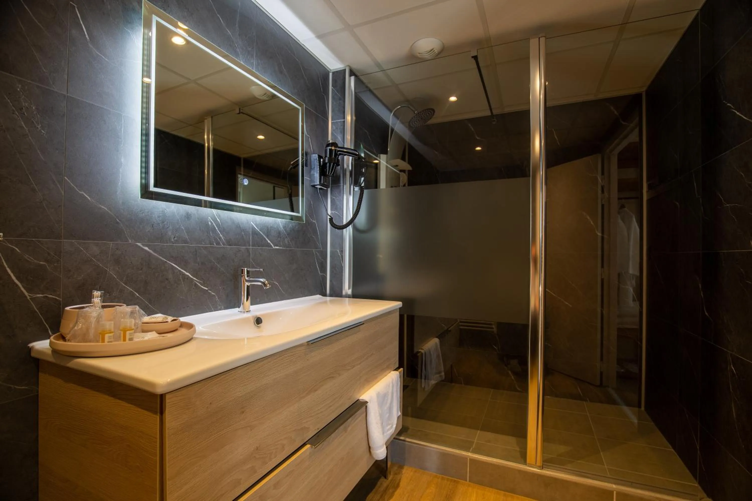 Shower in Best Western Côte des Sables Plouescat