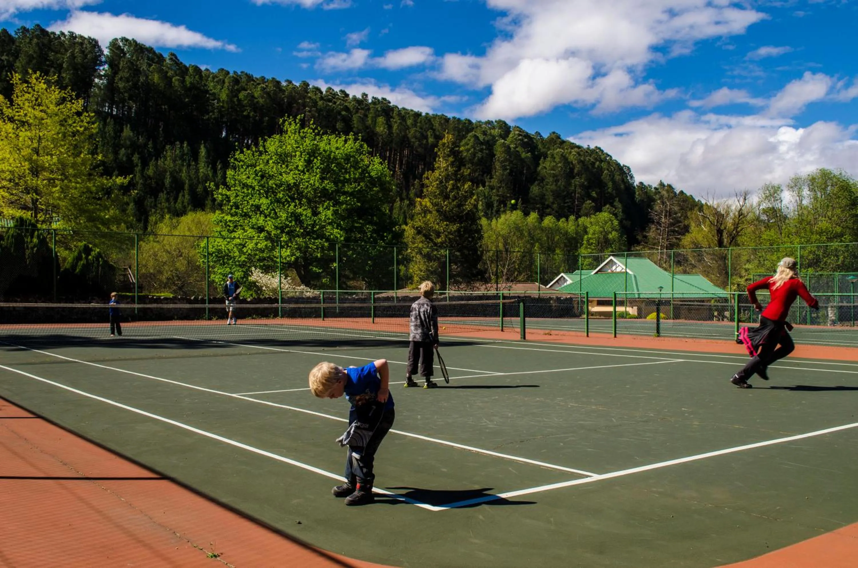 Tennis court in Gooderson Drakensberg Gardens Golf & Spa Resort