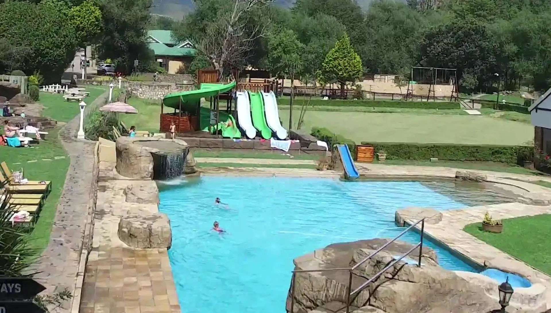 Aqua park in Gooderson Drakensberg Gardens Golf & Spa Resort