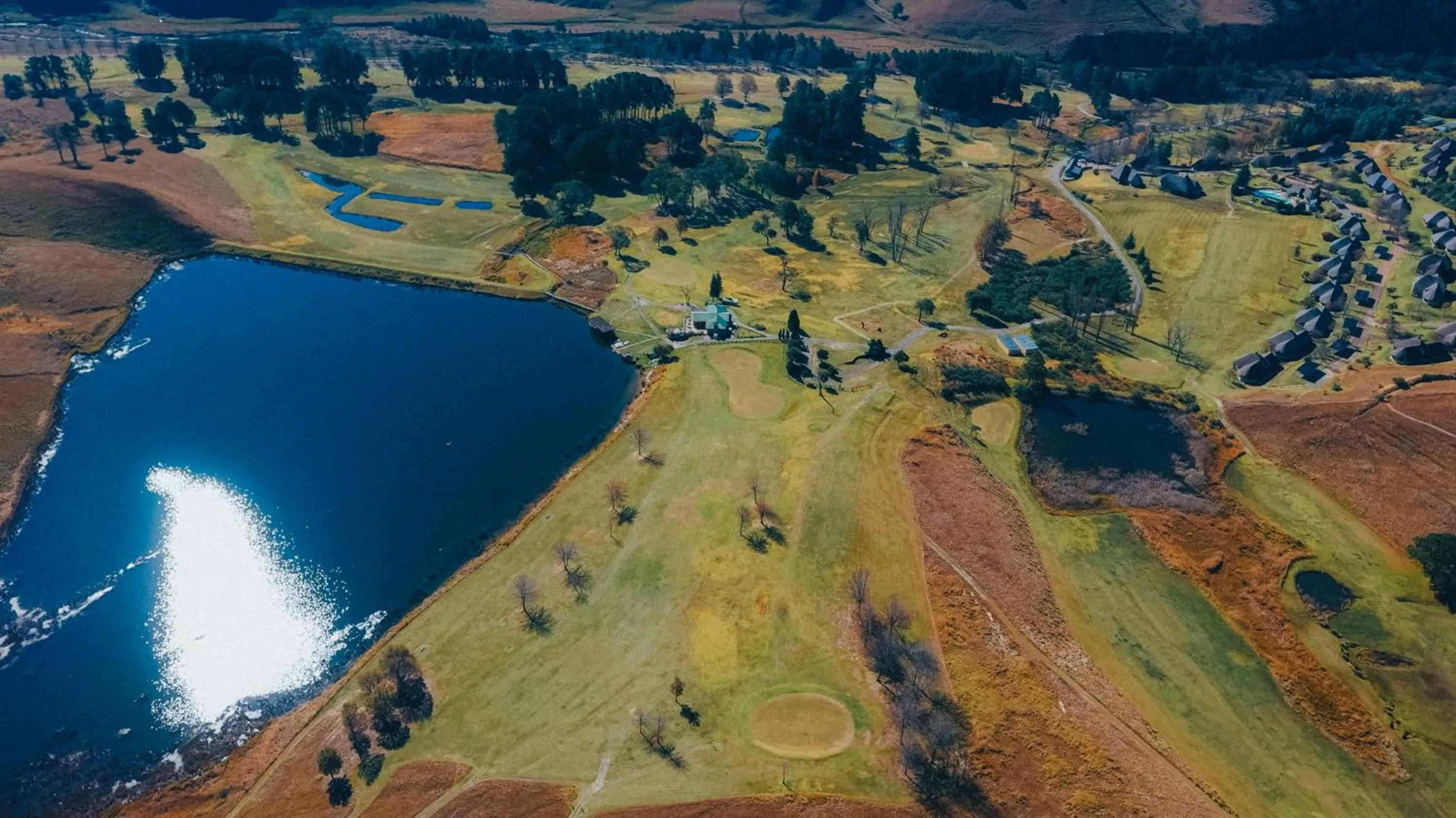 Bird's eye view in Gooderson Drakensberg Gardens Golf & Spa Resort