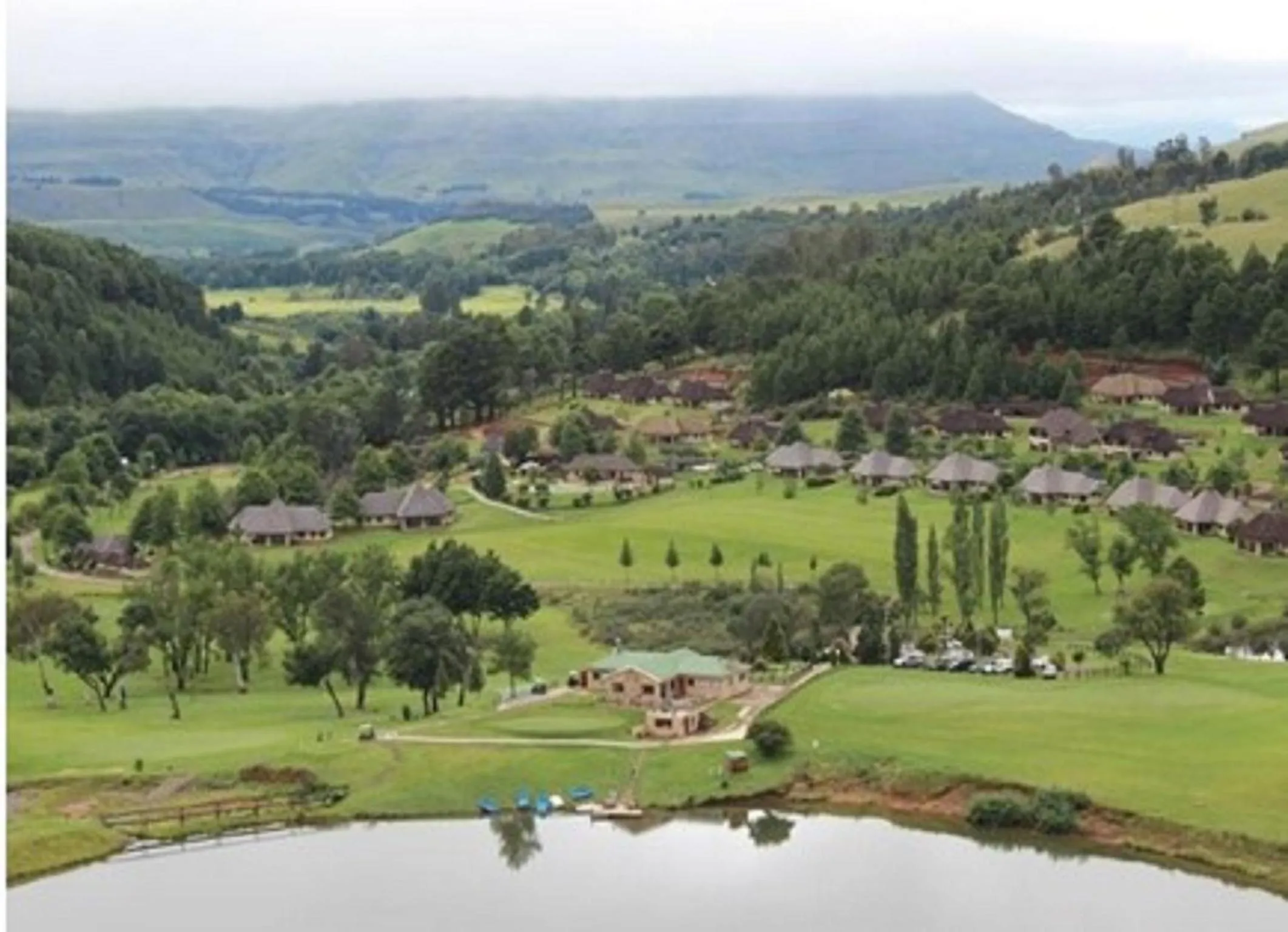 Bird's eye view in Gooderson Drakensberg Gardens Golf & Spa Resort
