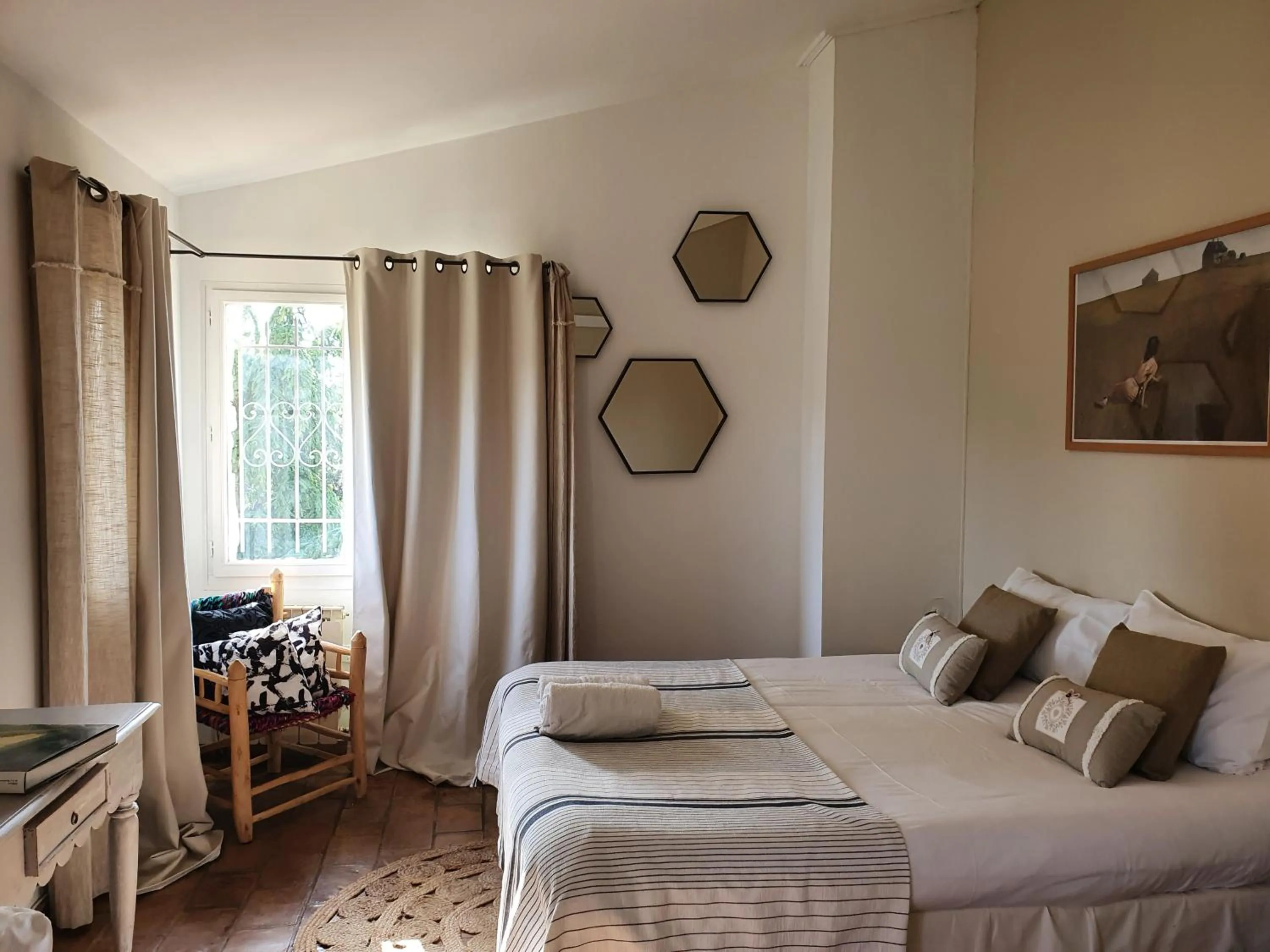 Bed in Mas au Cœur de La Provence & SPA