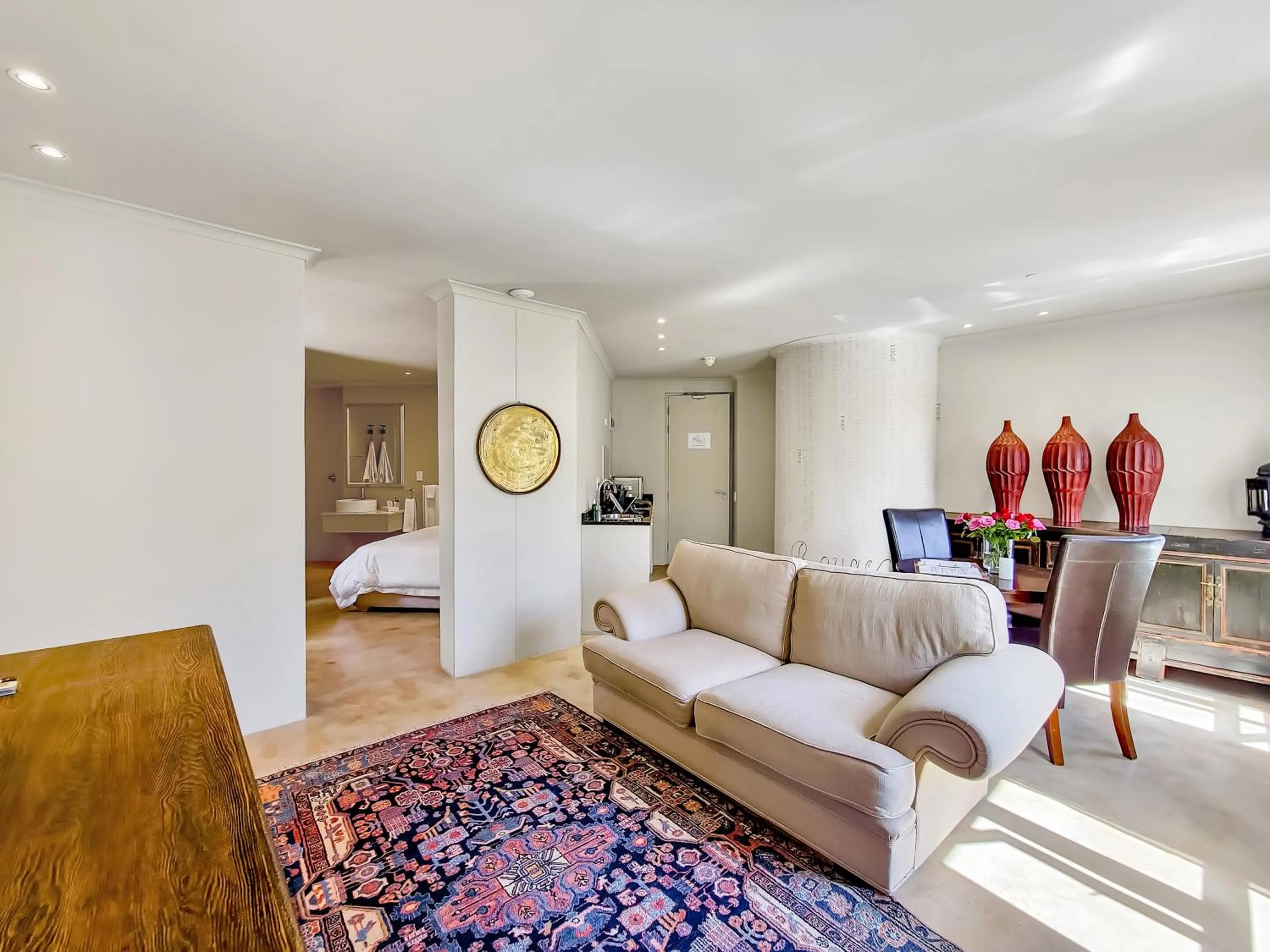 Seating area, Bed in Rouge on Rose Boutique Hotel