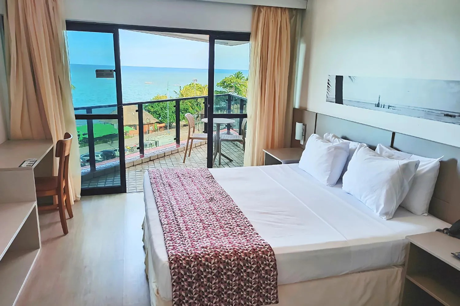 Balcony/Terrace, Bed in Maceió Mar Hotel