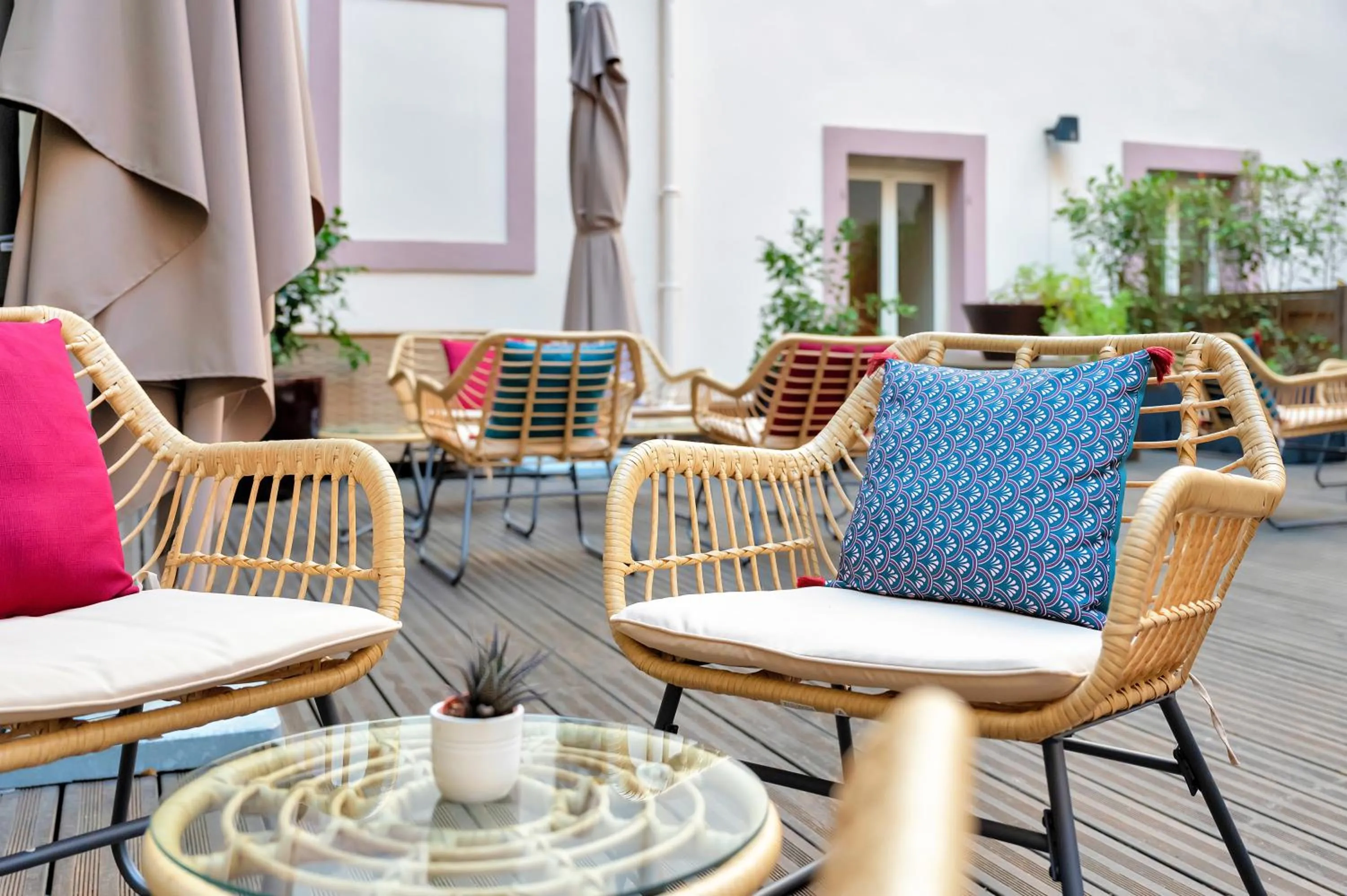 Garden in Hotel Beau Rivage