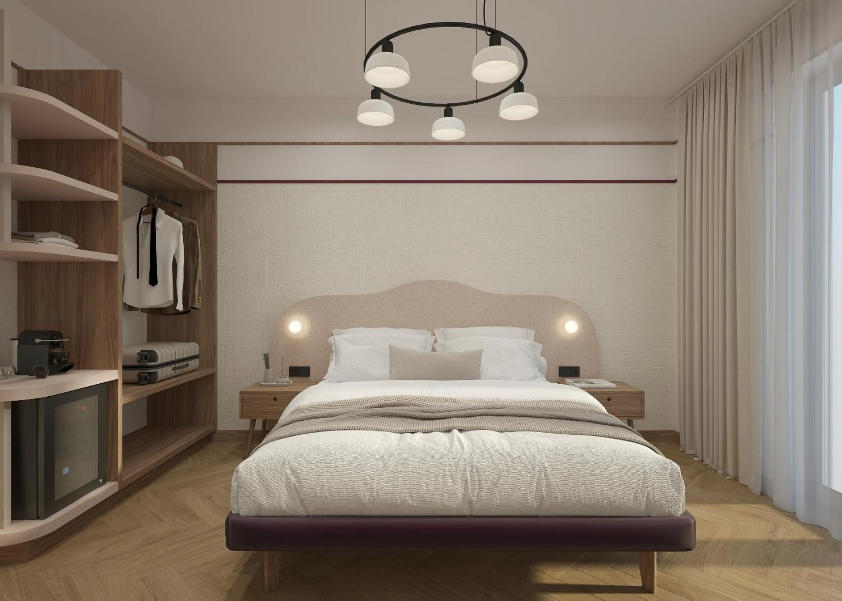 Bed in Hotel Taormina