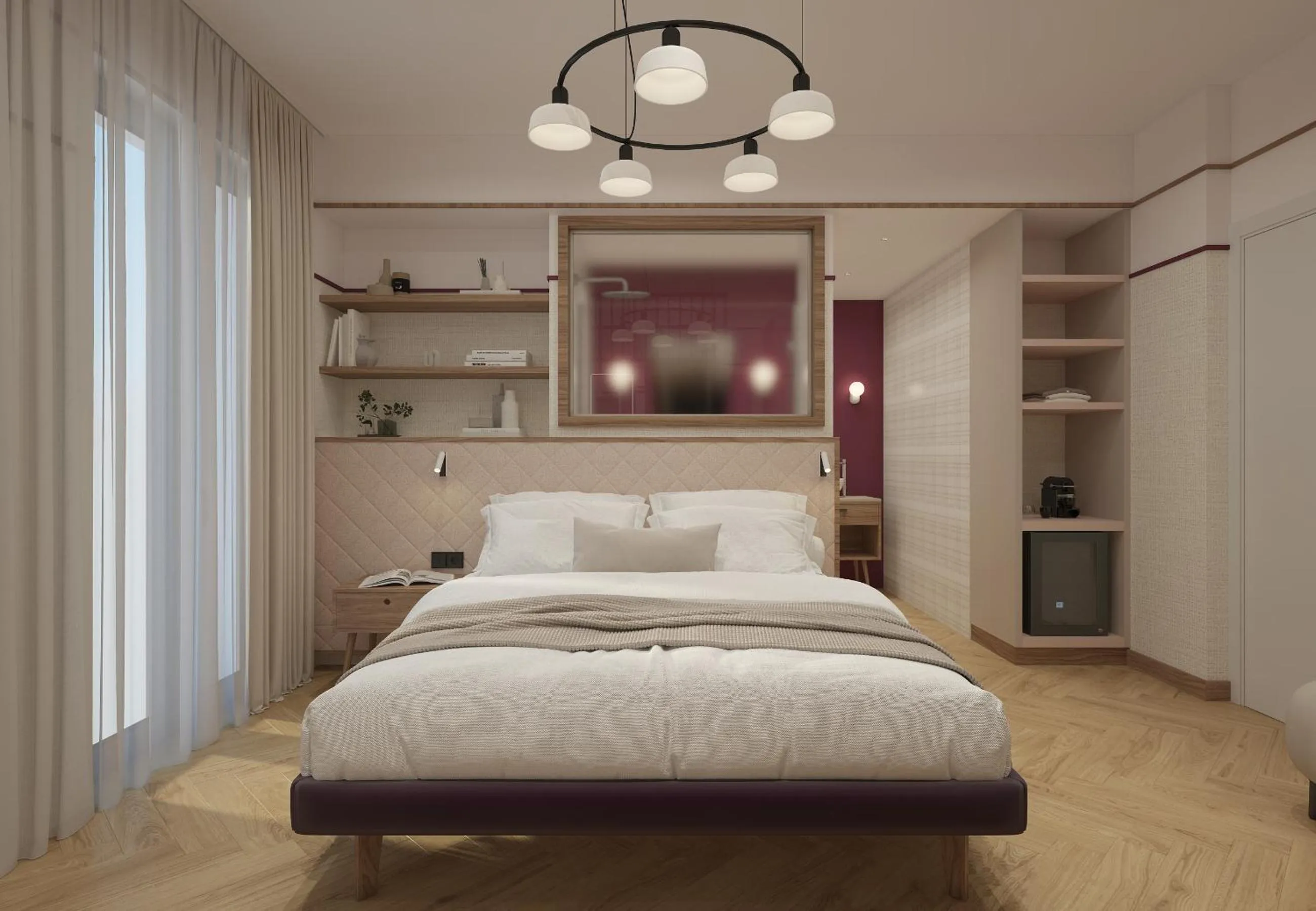 Bed in Hotel Taormina