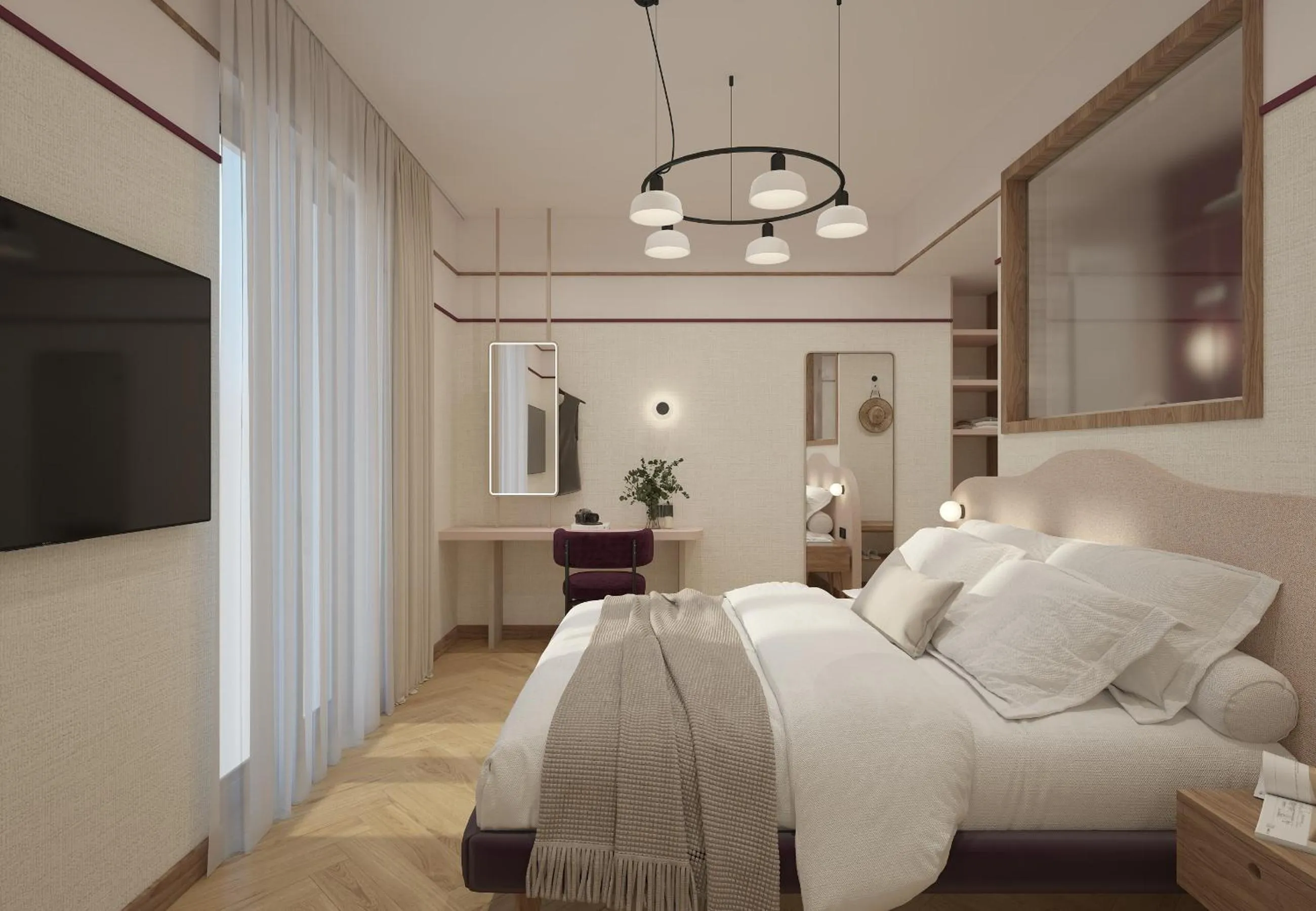 Bed in Hotel Taormina