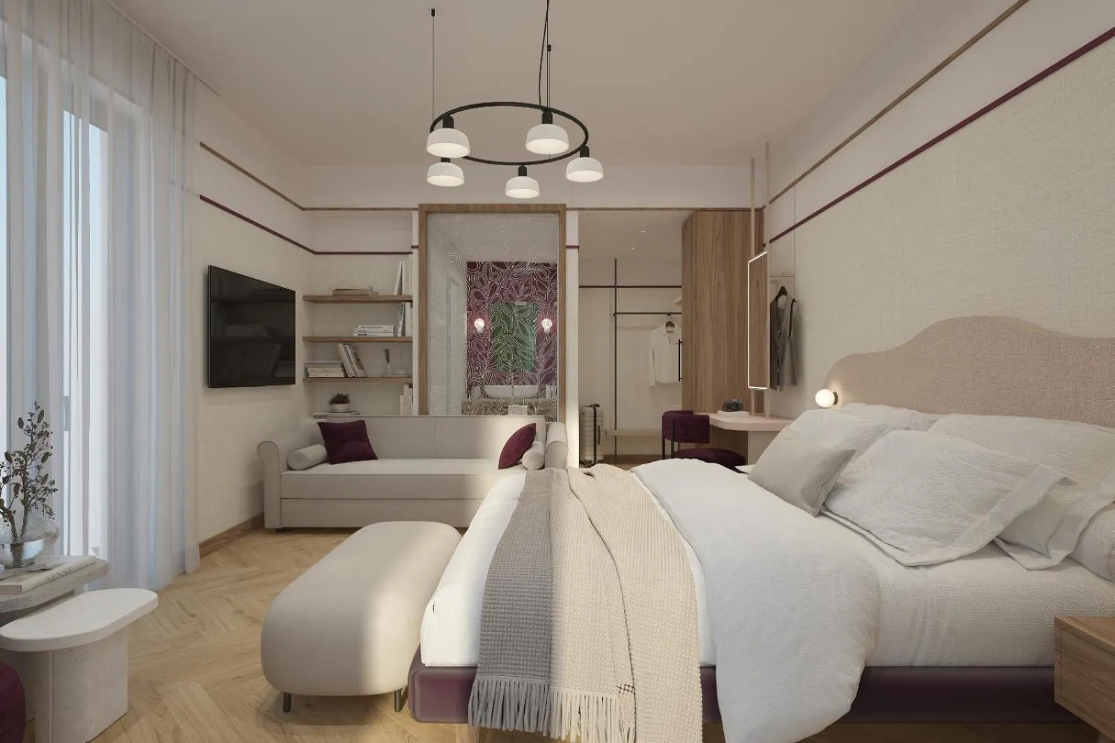 Bed in Hotel Taormina