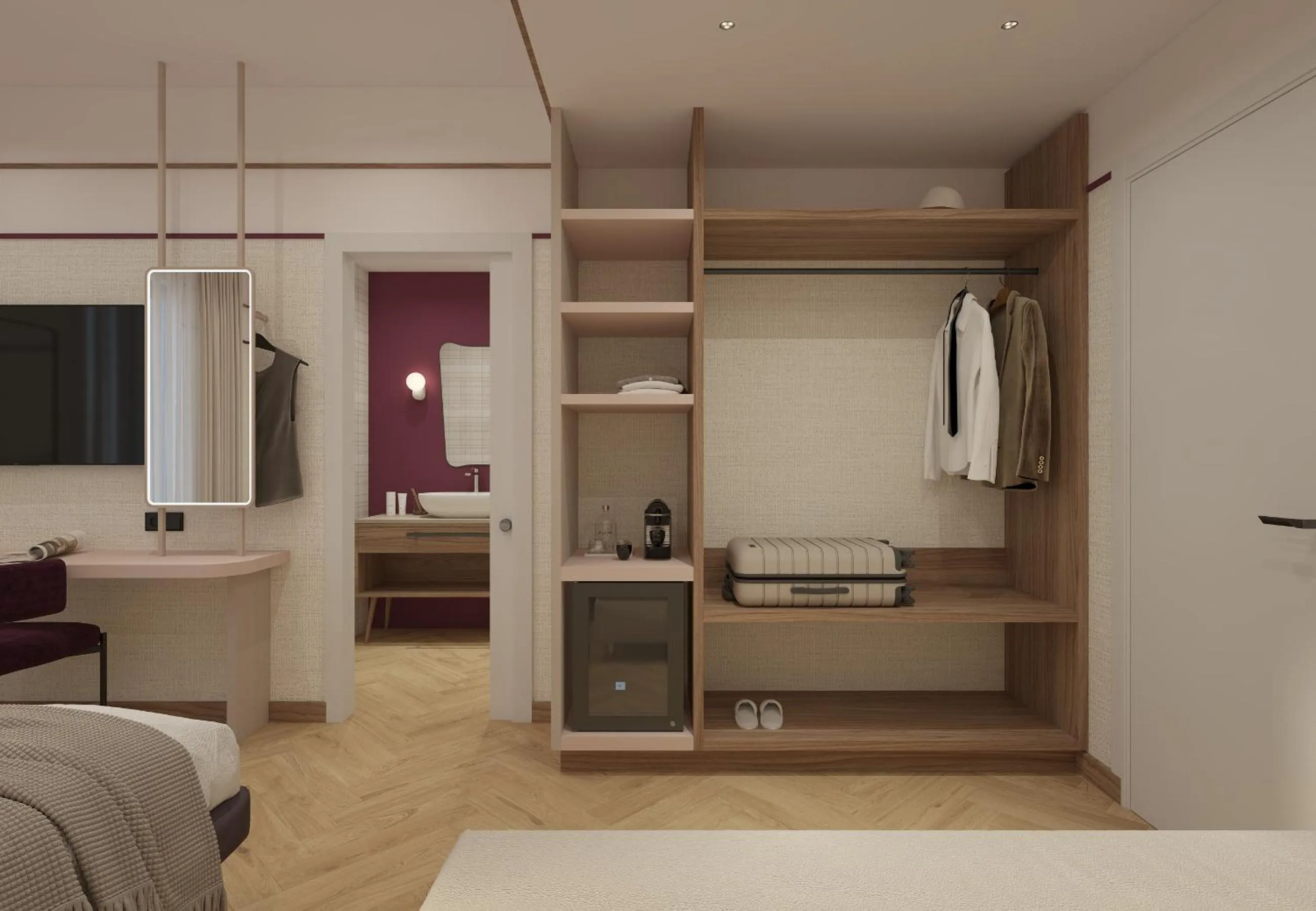 Bed in Hotel Taormina