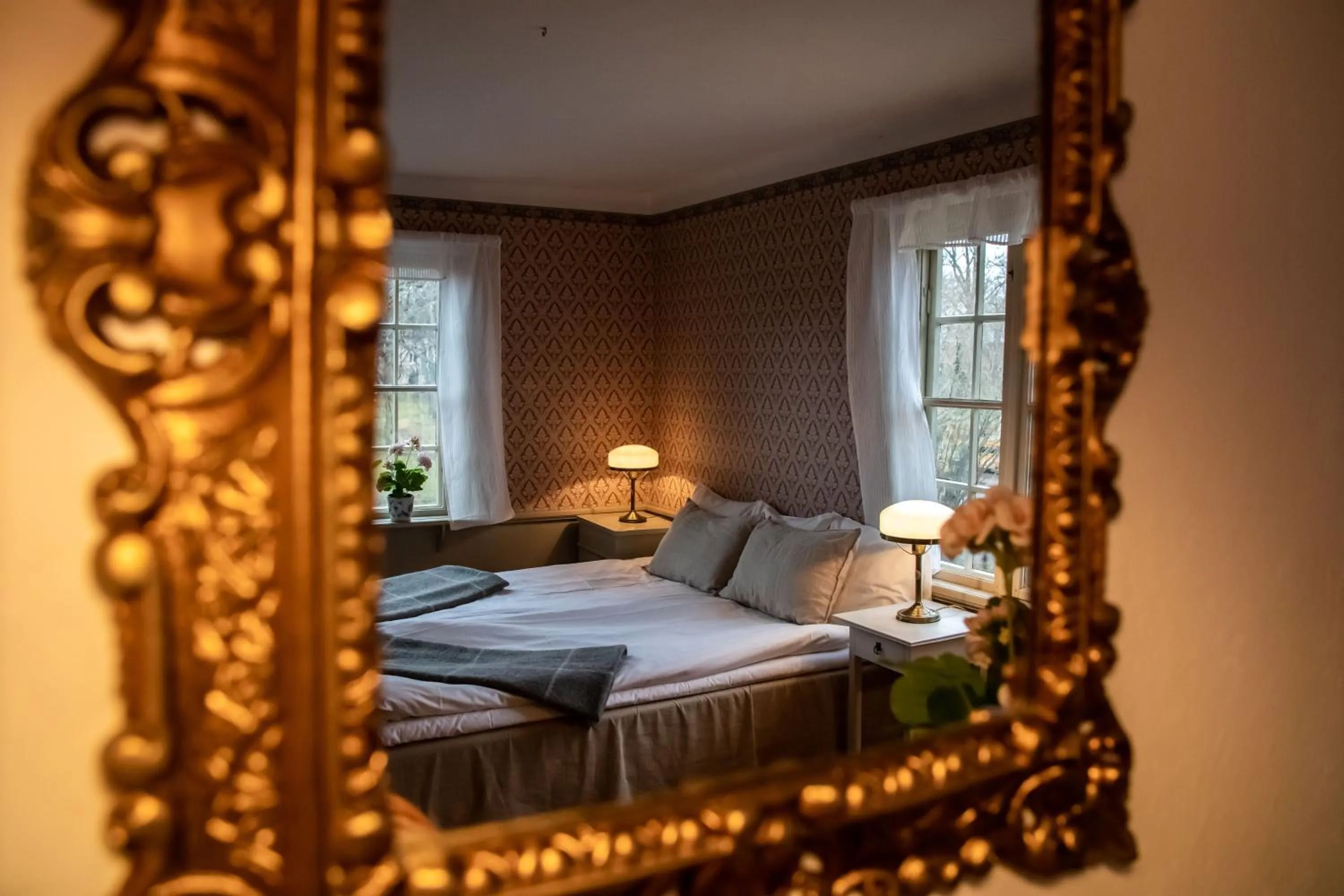 Bedroom, Bed in Hotell Dahlströmska gården