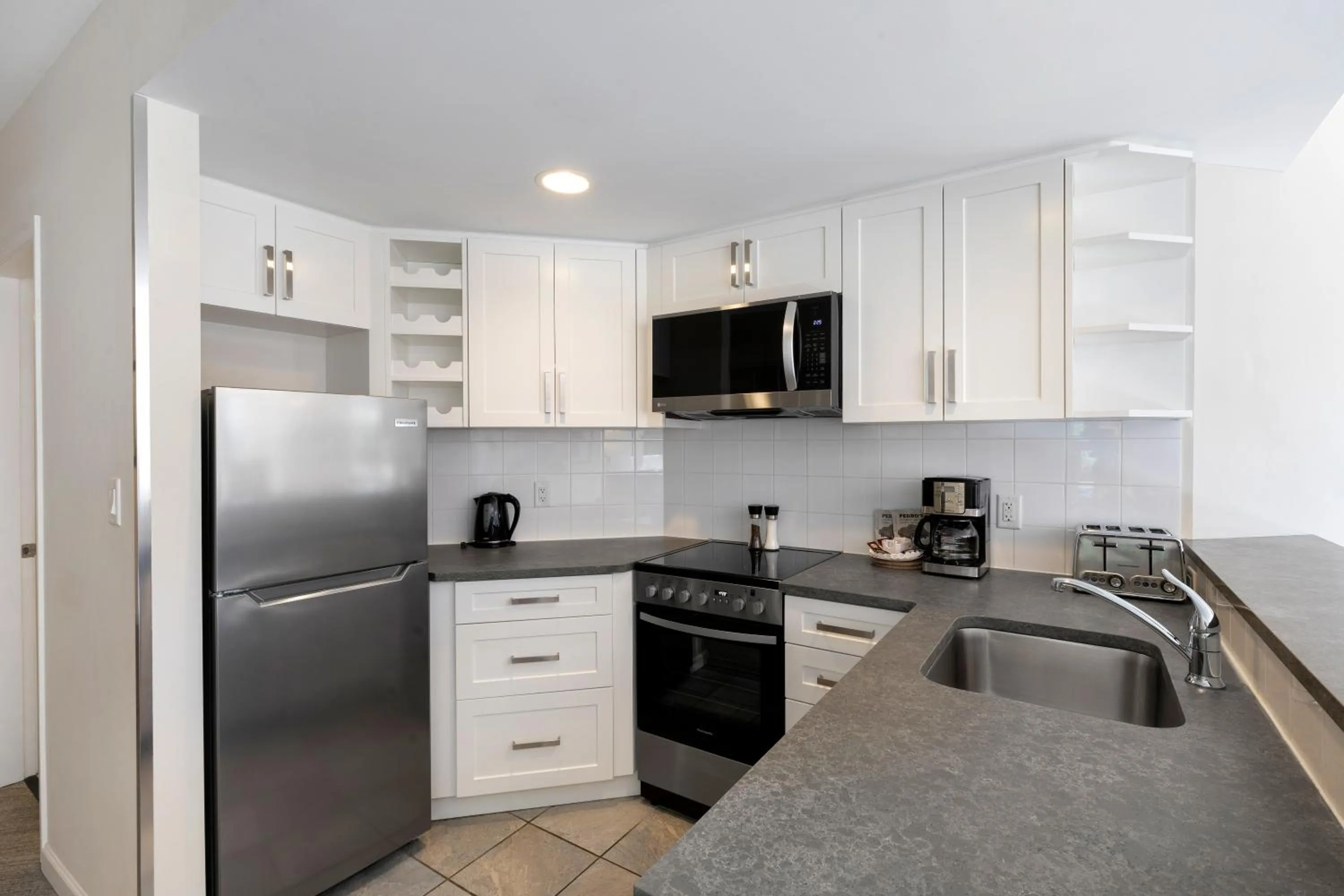 kitchen in Tyndall Stone Lodge by Whiski Jack