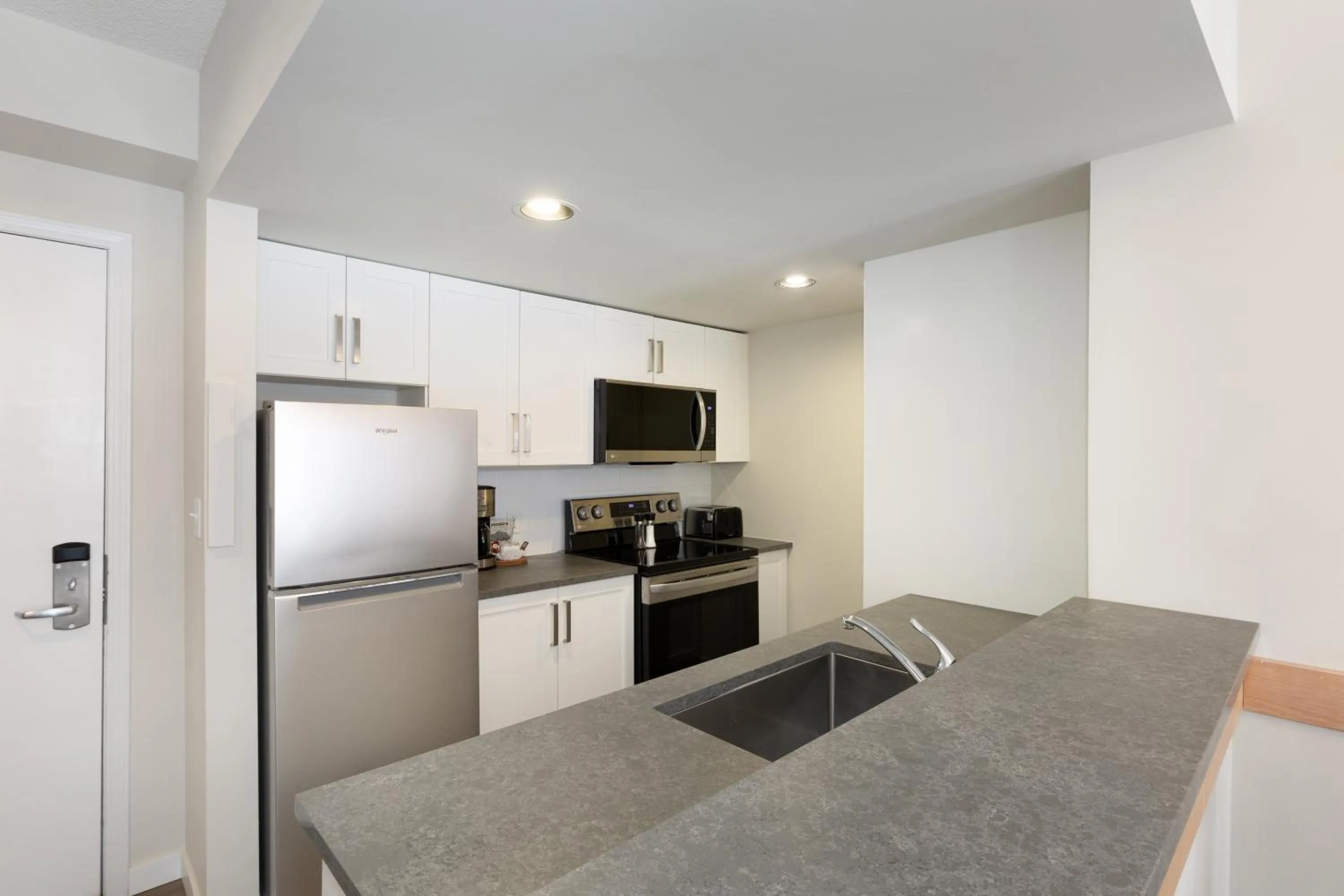 kitchen in Tyndall Stone Lodge by Whiski Jack