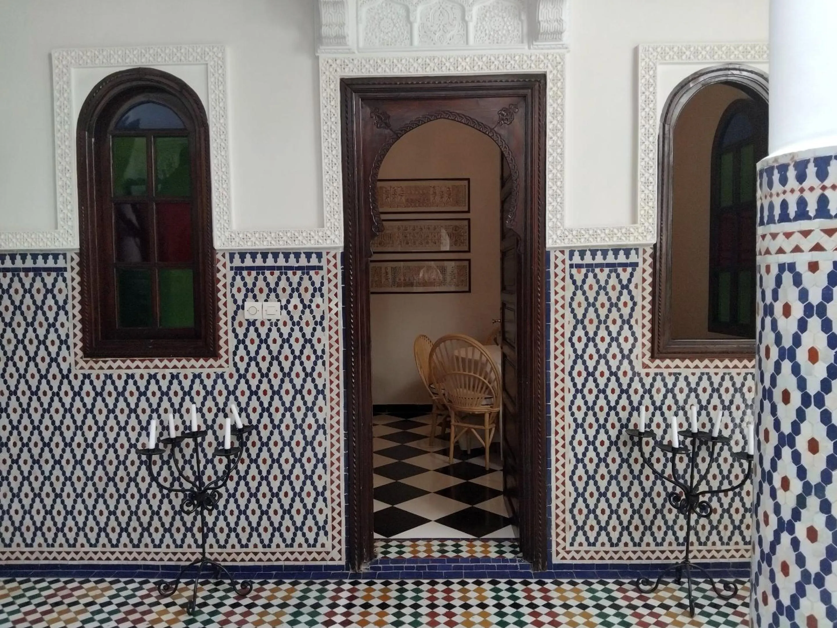 Dining area in Riad Yakimour